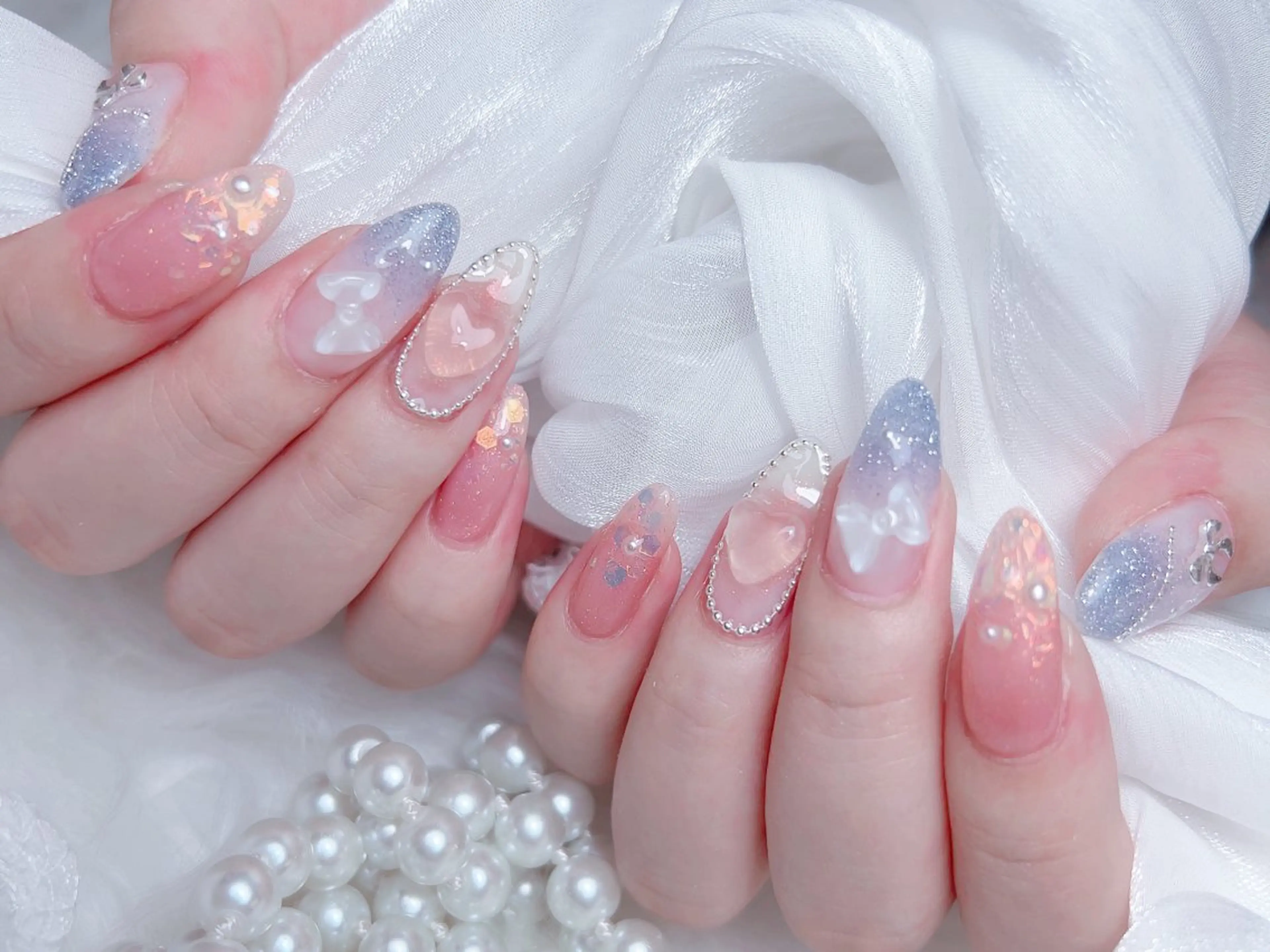 ネイル ハンドネイル M🌷nail 長さだし専門店のネイルデザイン