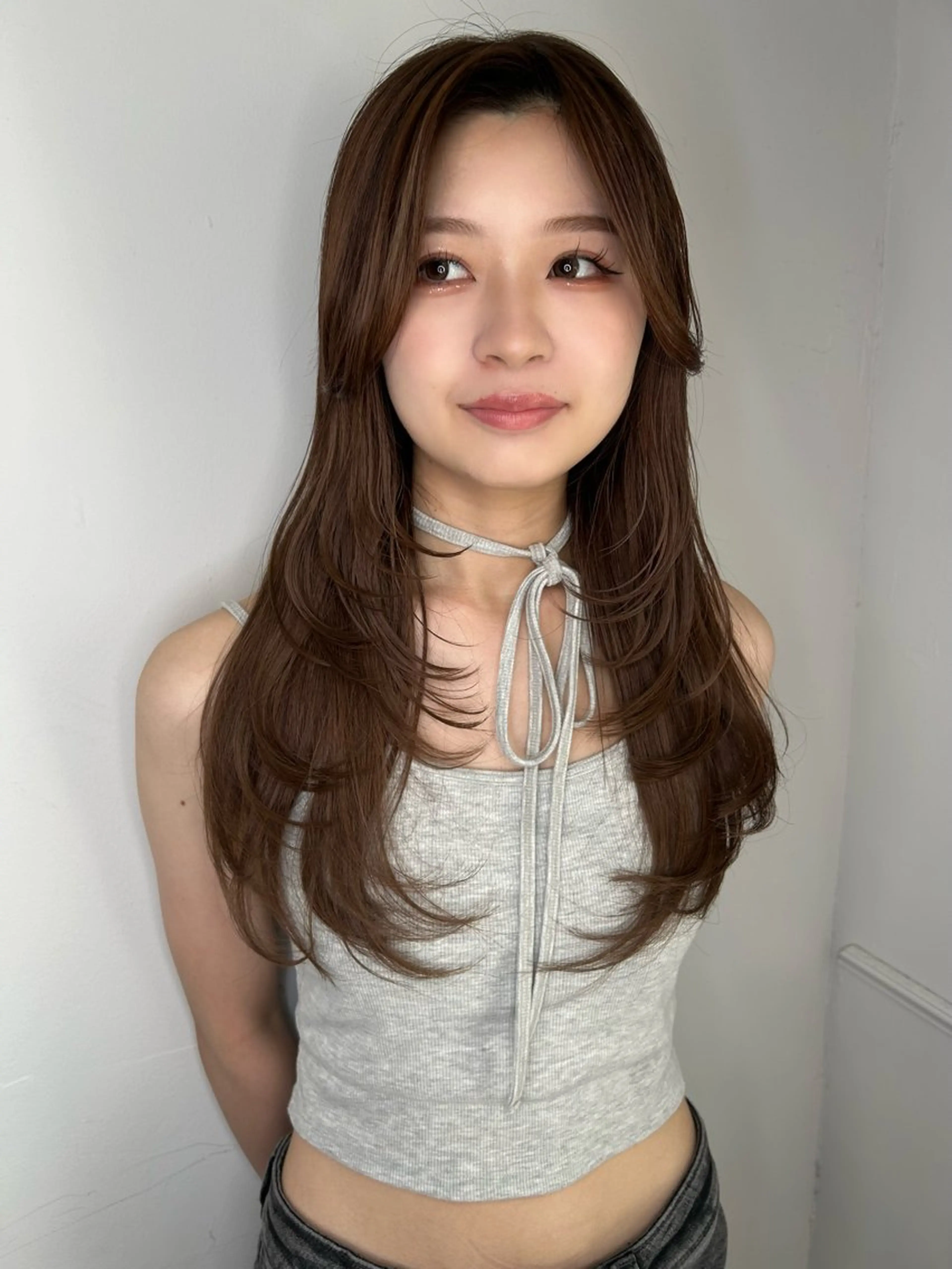 ロング カラー land所属・透明感カラー/レイヤ ー🌙Honokaのヘアスタイル