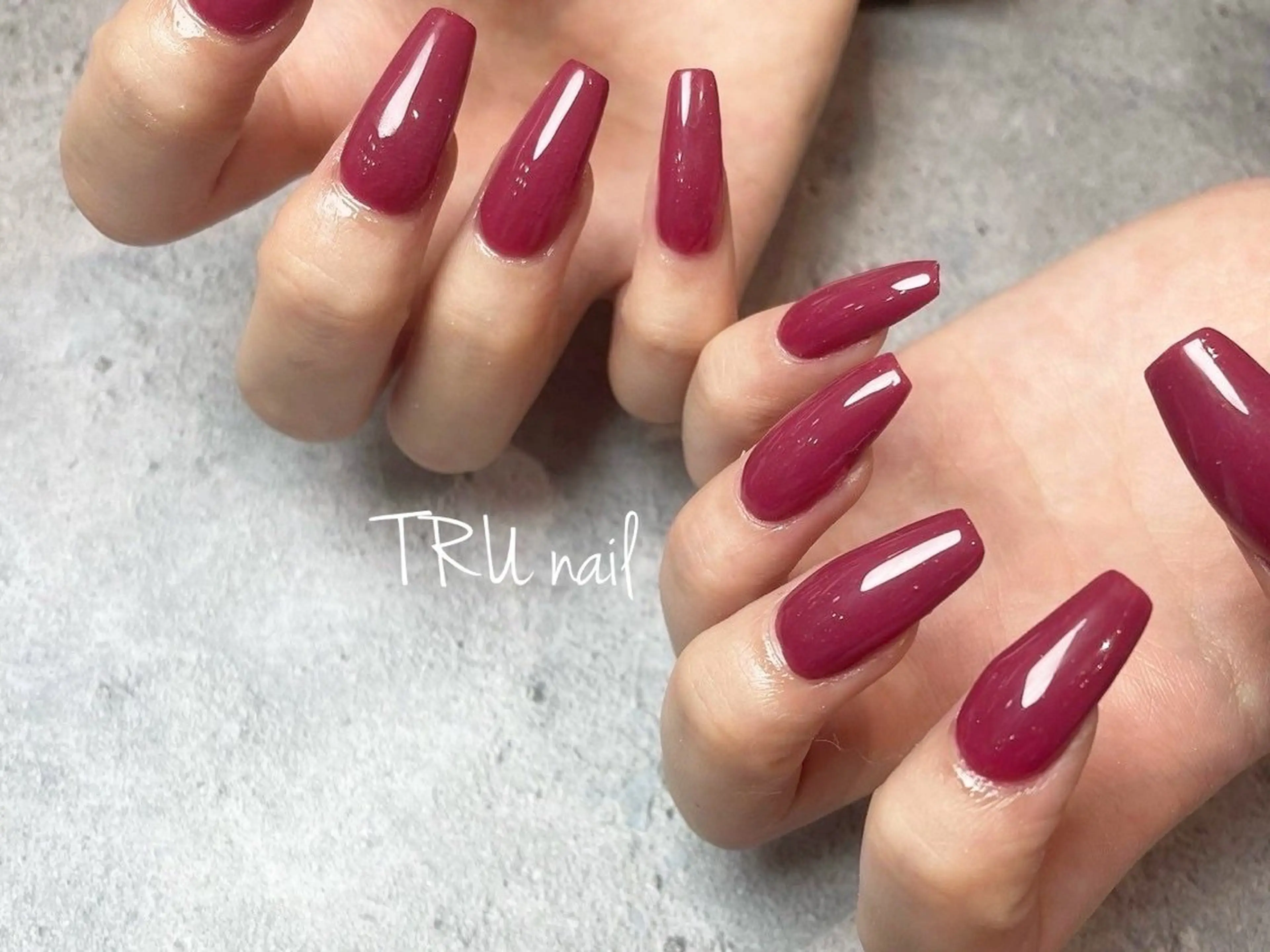 ワンカラーorグラデ☆ストーン50粒迄スカルプシンプルコース(オフなし)の写真