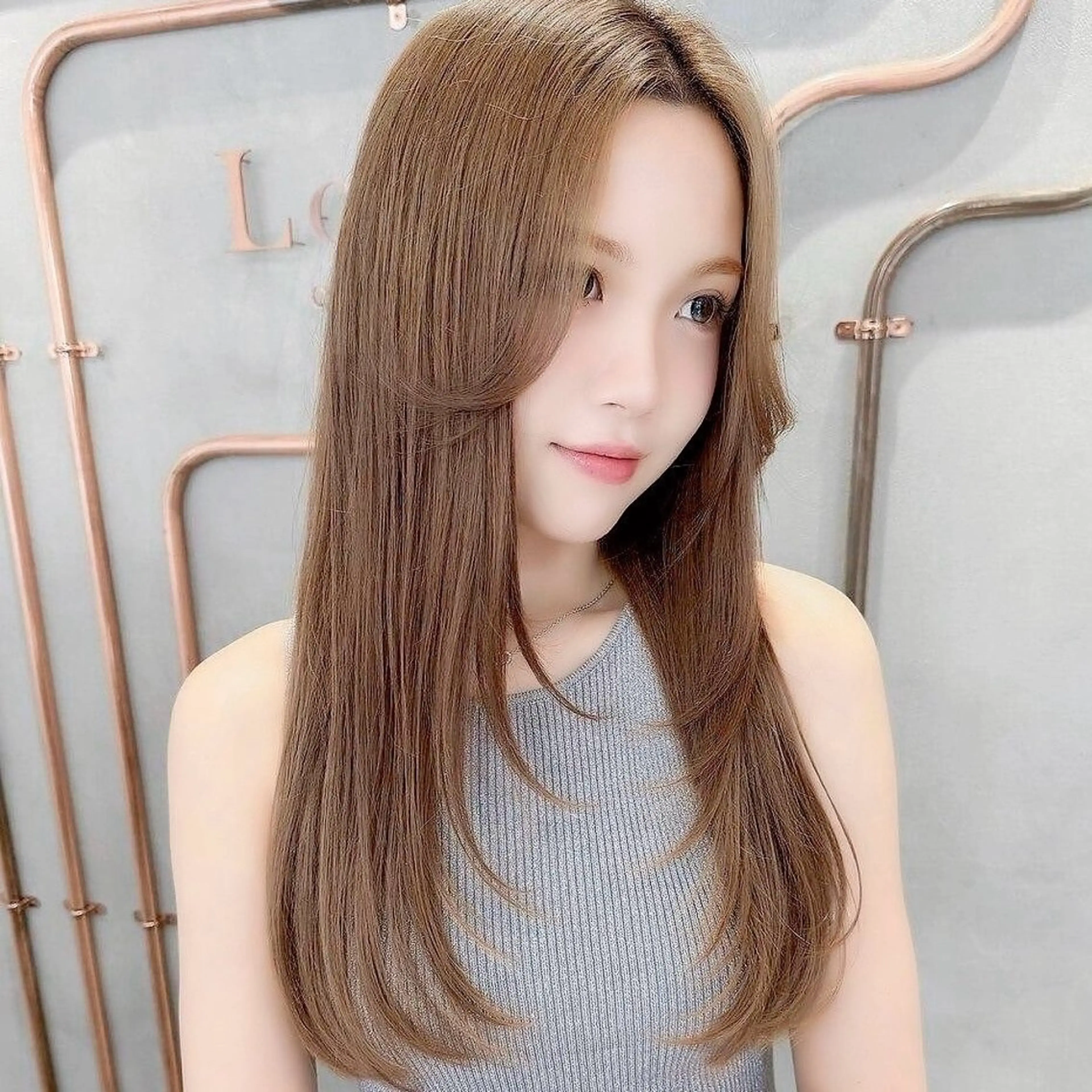 ロング カット ヘアカラー トリートメント ボブ・韓国レイヤー・ くびれボブ・内藤康太のヘアスタイル