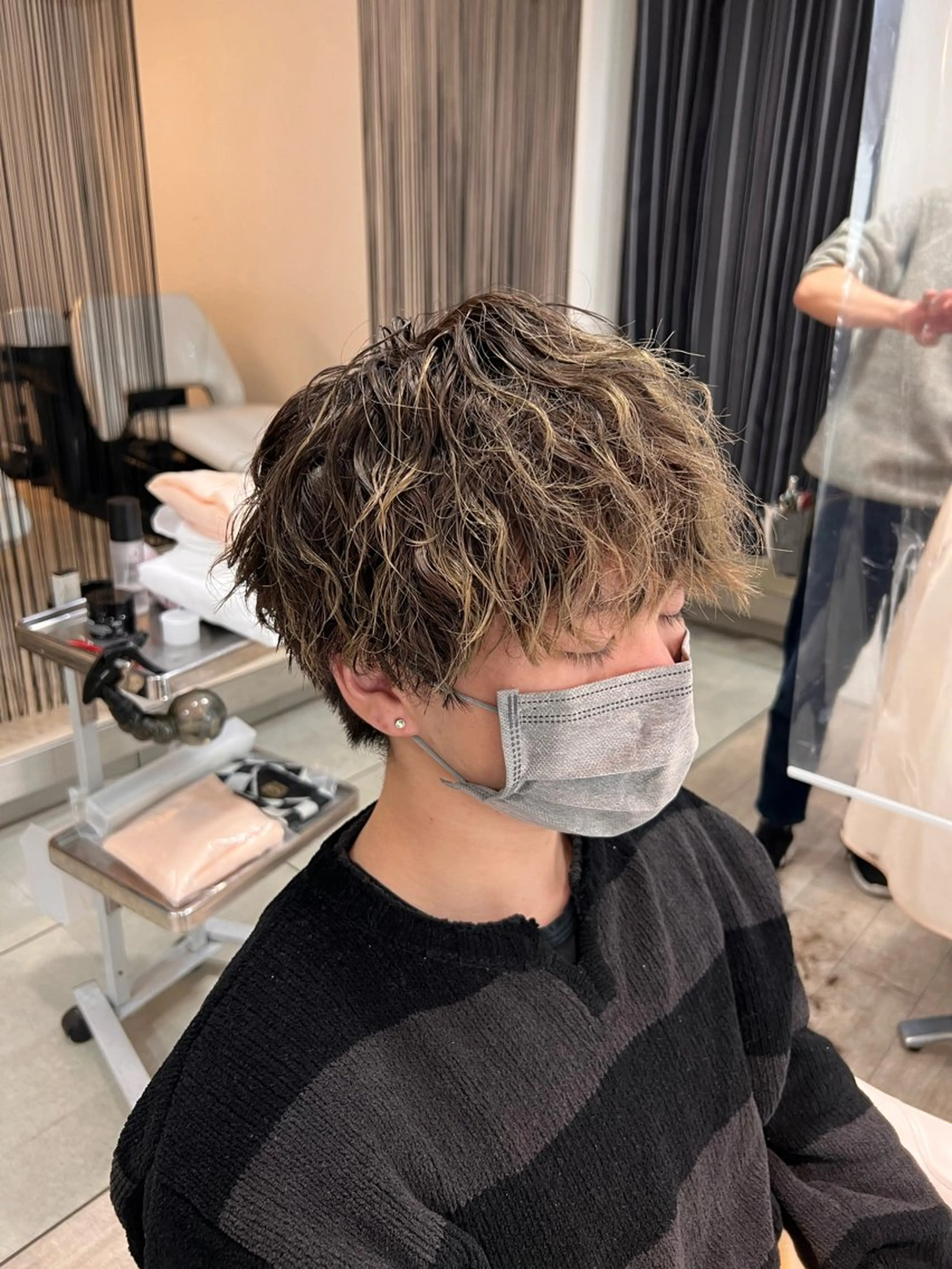 メンズカット＋パーマの写真