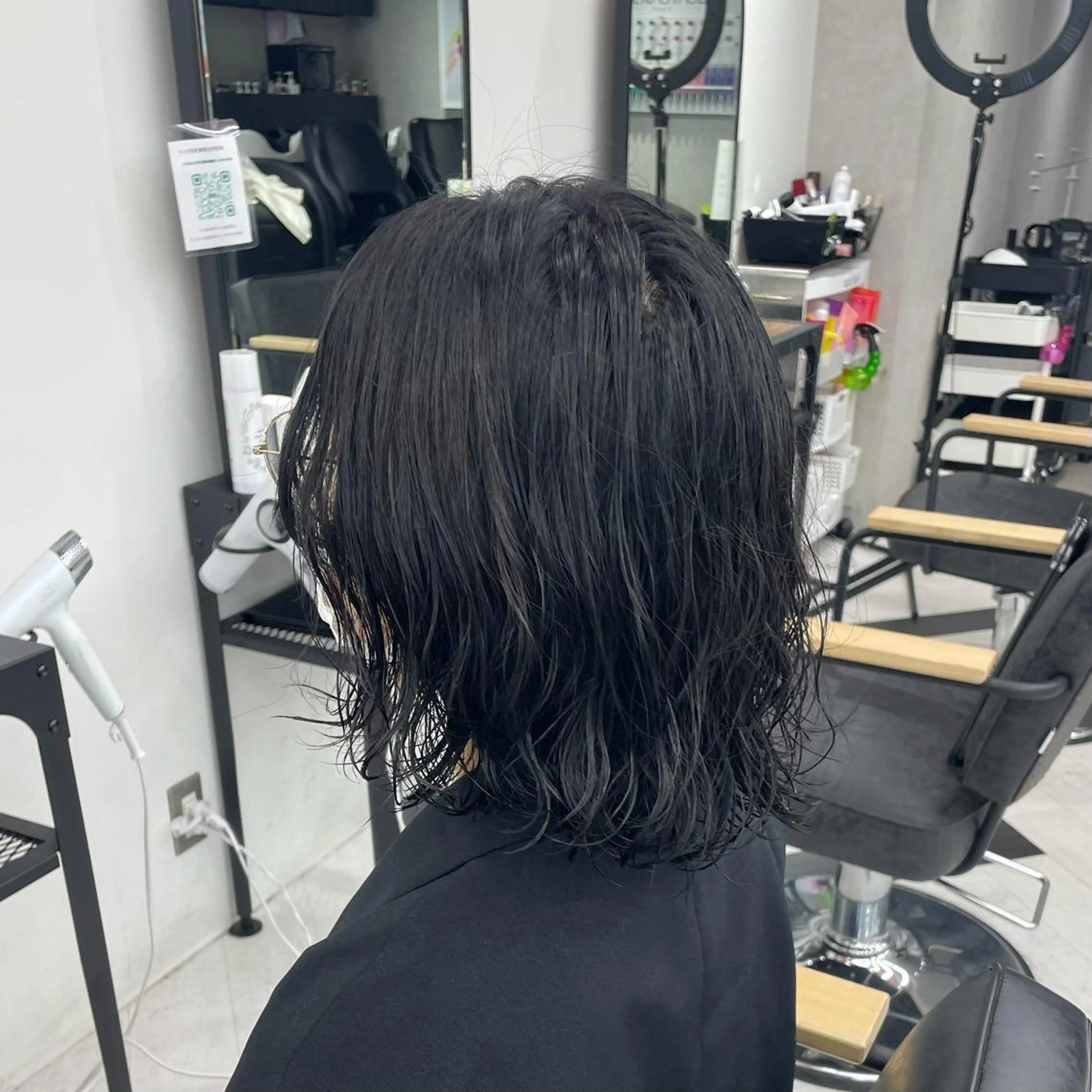 ミディアム カラー パーマ ヘアアレンジ メンズ キッズ ネイル マツエク・マツパ アイブロウ 黒髪 クリアネイル mona/ ストレートスタイル✨のヘアスタイル