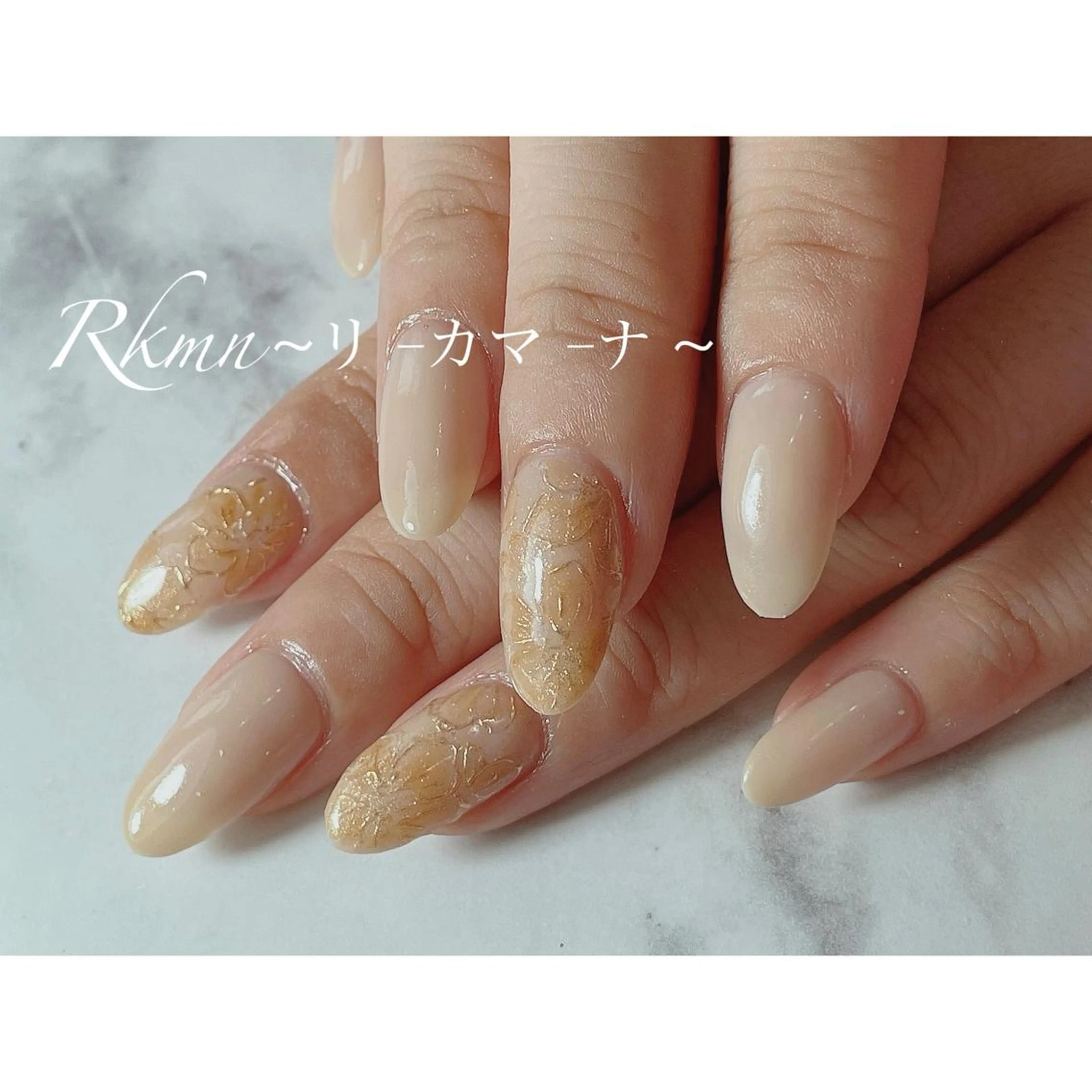 ネイル アートネイル フラワーネイル ミラーネイル 春ネイル ハンドネイル フットネイル ハンドケア Rkmn ~リ-カマ-ナ~のネイルデザイン