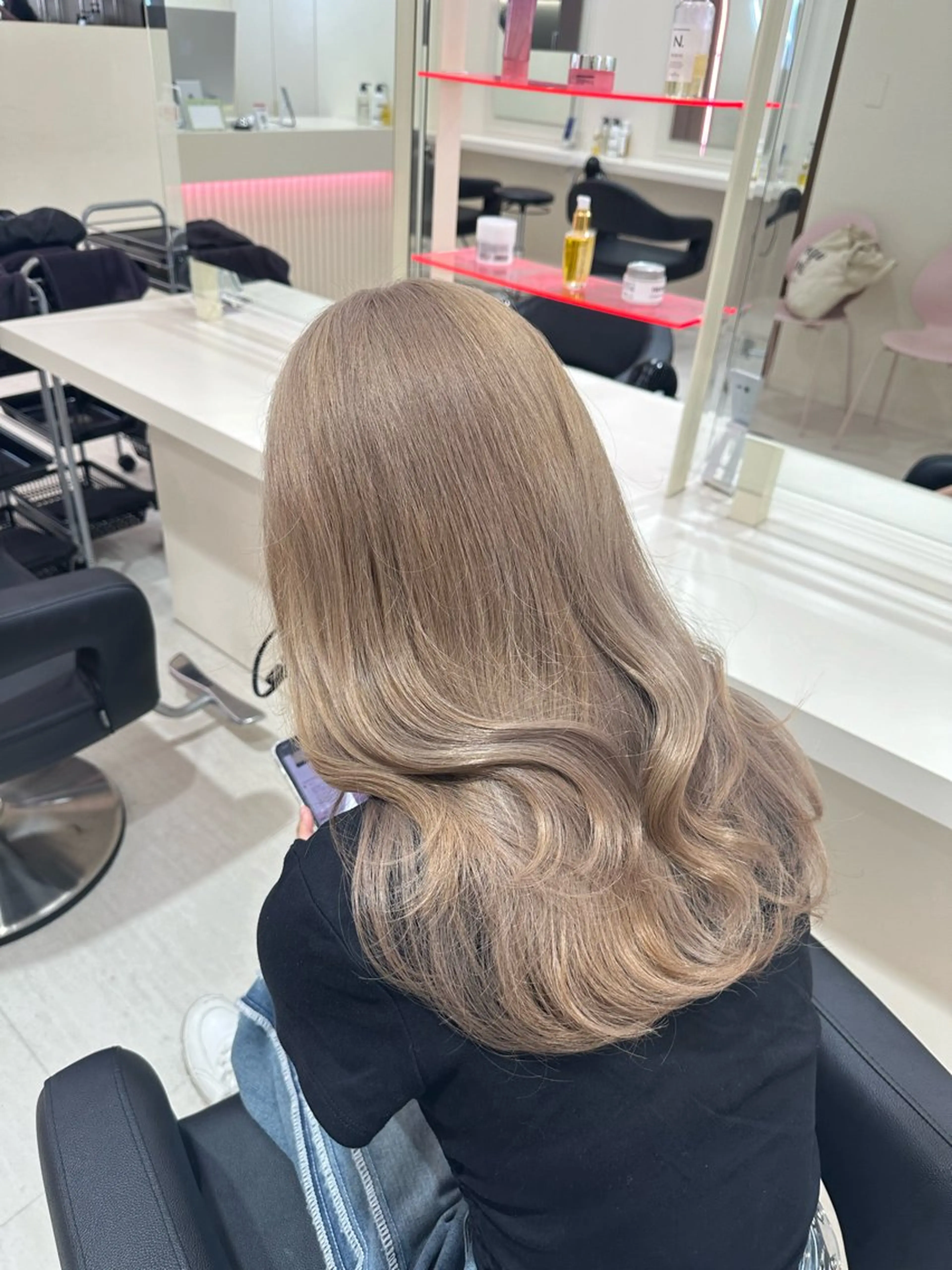 ロング カラー ヘアアレンジ ヘアカラー 🎀 yuuka🎀のヘアスタイル