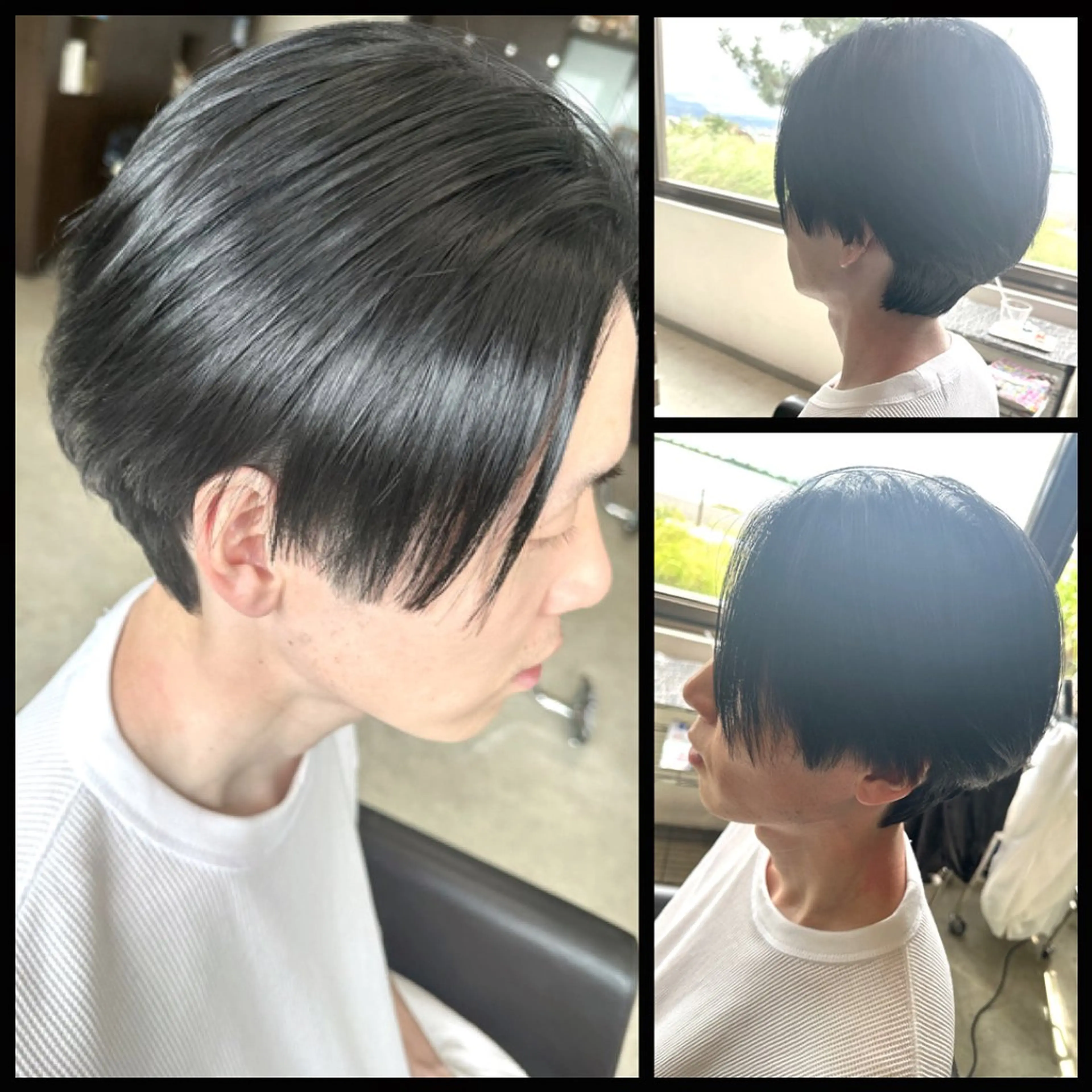 ショート カラー メンズ 中島 剛のヘアスタイル