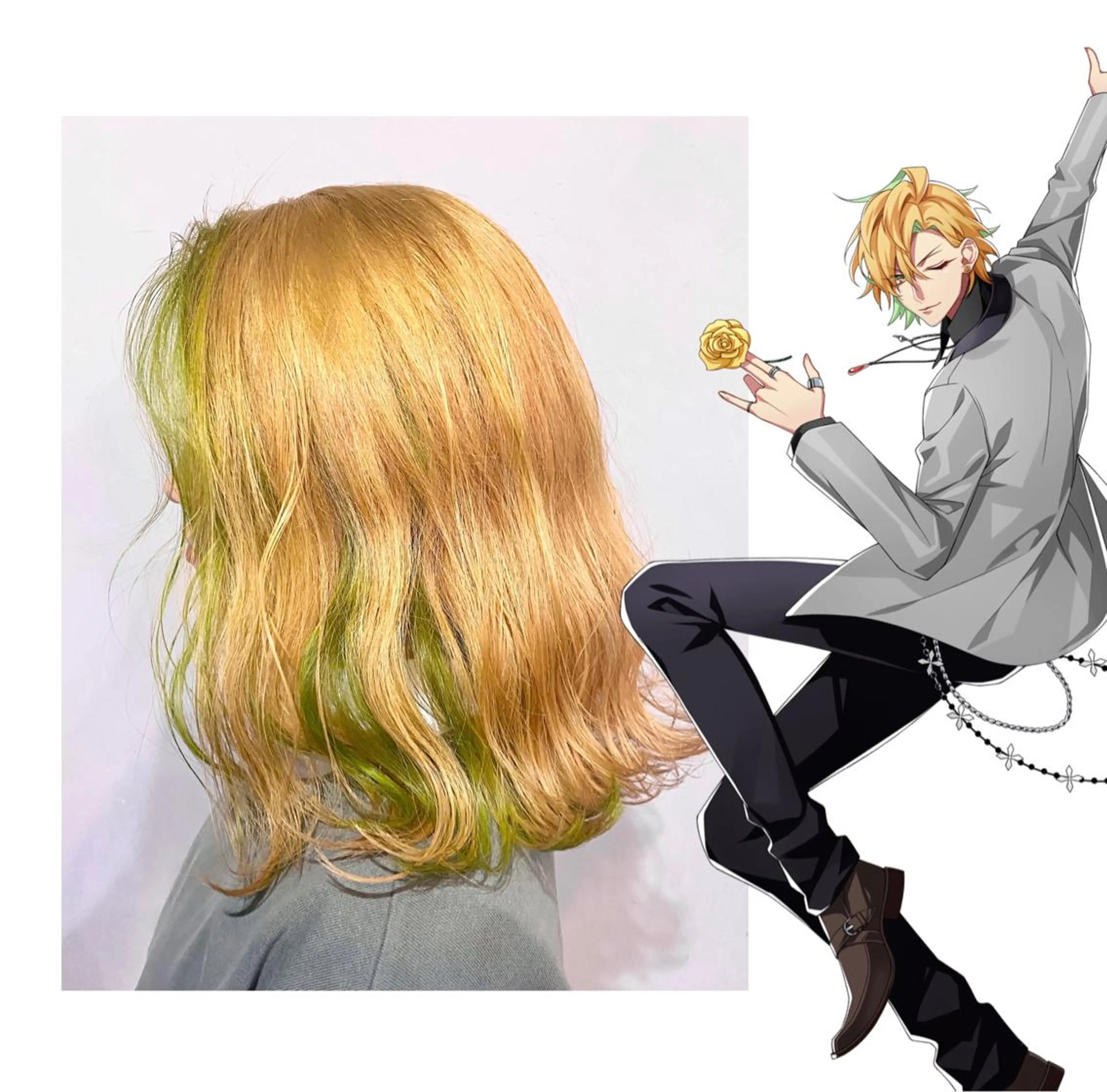 ミディアム ヘアカラー GARU-ガル-所属・TSUNO🦖 派手髪/オタク美容師のヘアスタイル