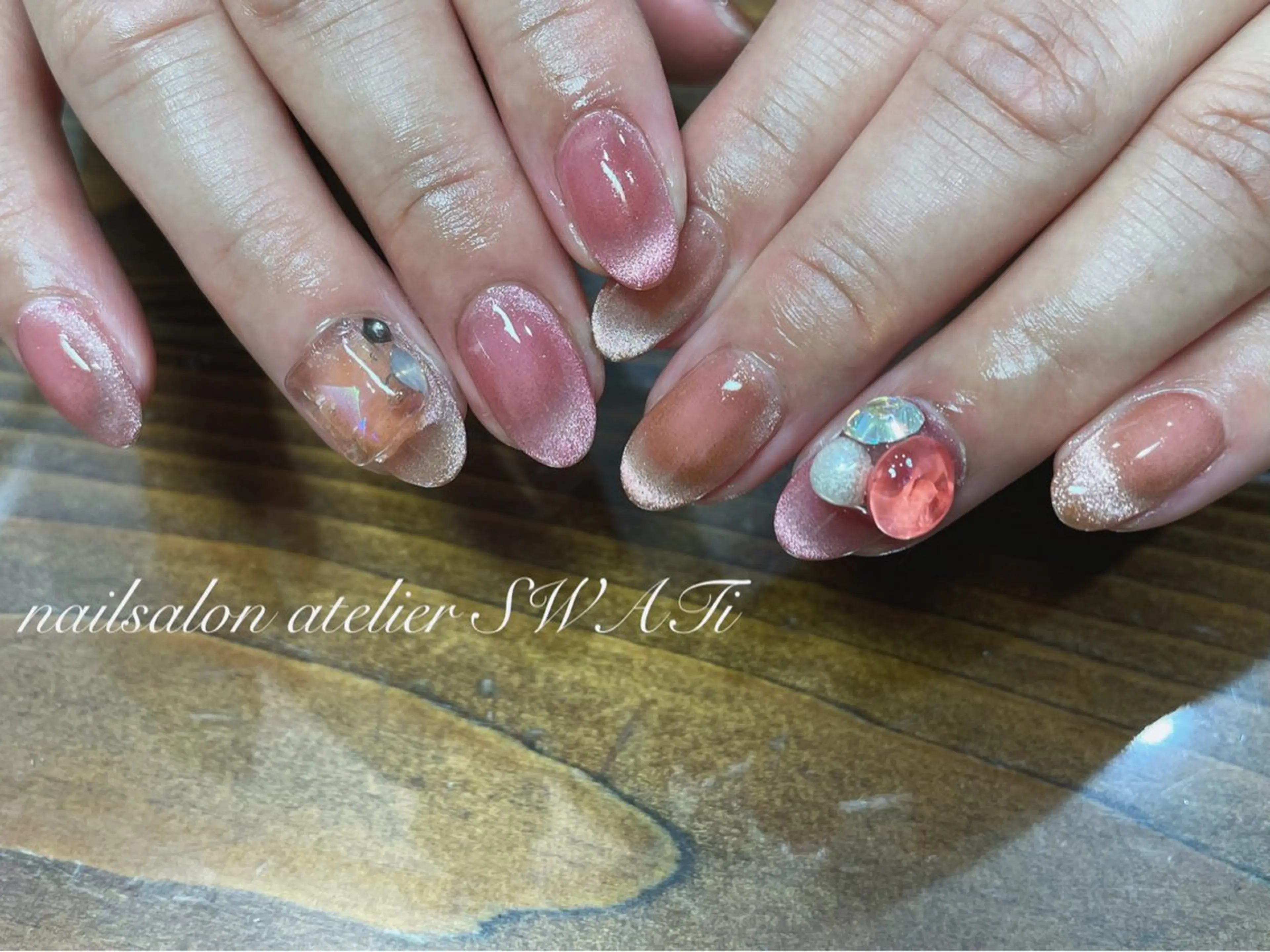 ネイル フレンチネイル ハンドネイル ヘアーサロン大野所属・nailsalon SWATiのネイルデザイン