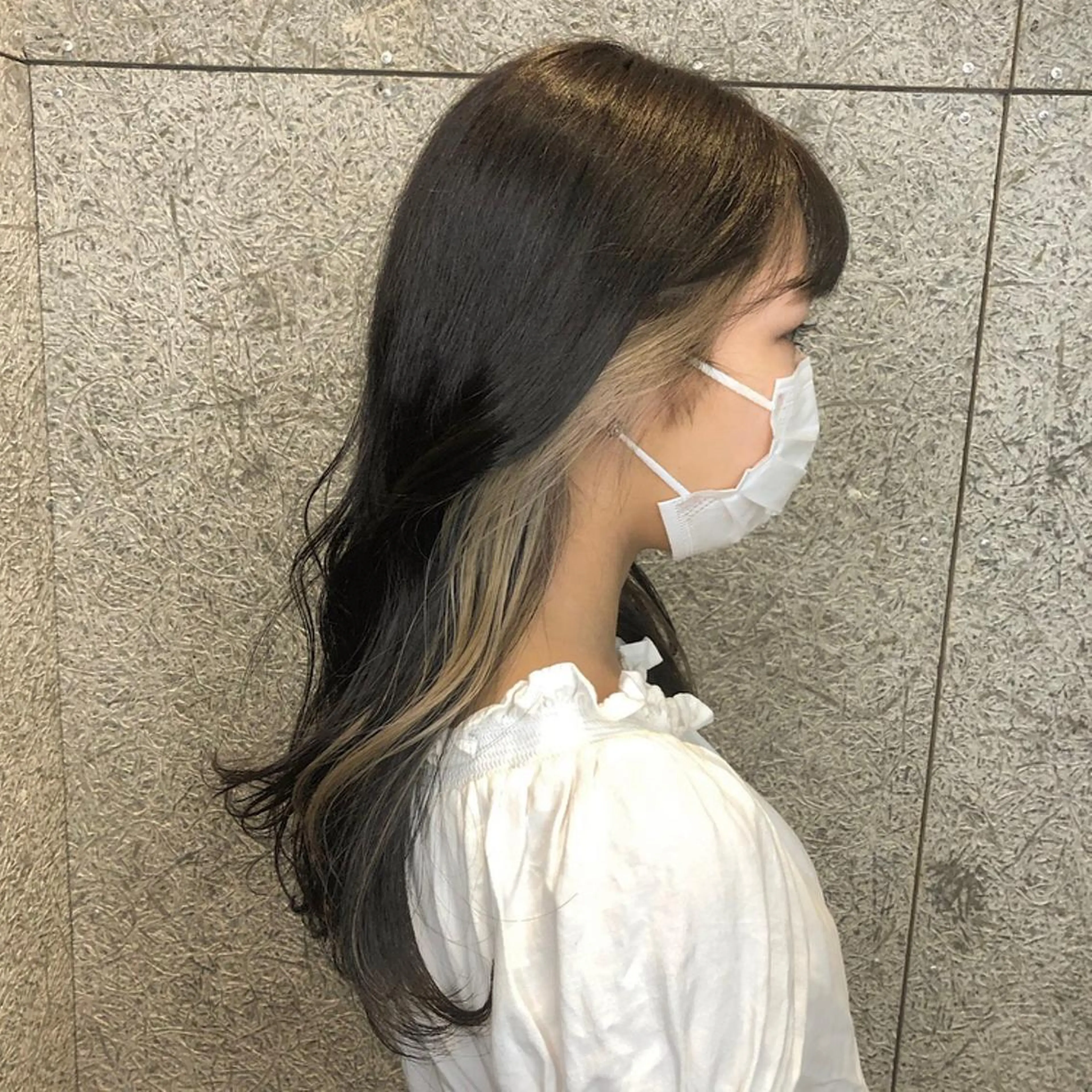 ロング カラー ヘアカラー トリートメント カトウ ユウカのヘアスタイル