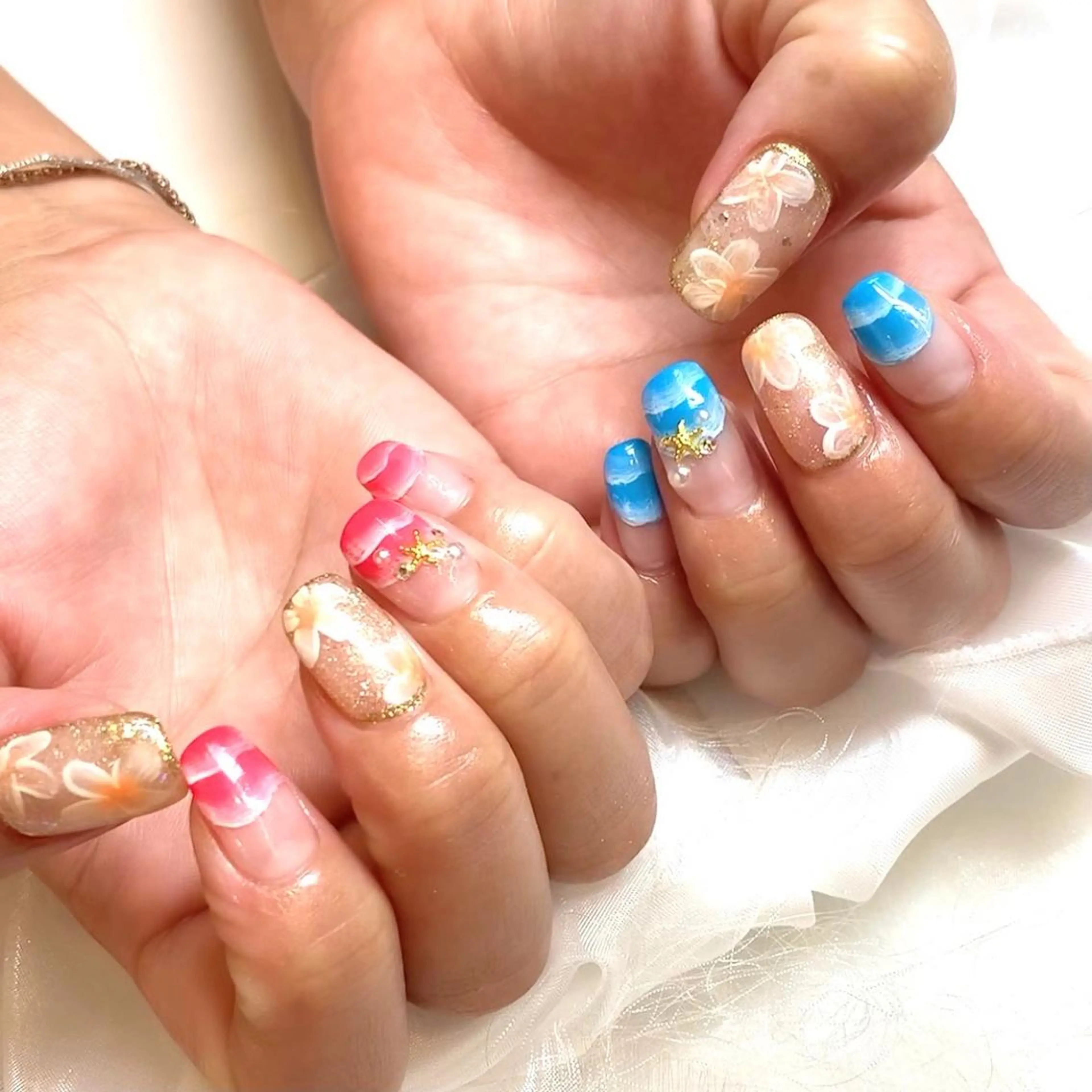 ネイル アートネイル ジェルネイル ロングネイル ニュアンスネイル オフィスネイル ハンドネイル clover nailのネイルデザイン