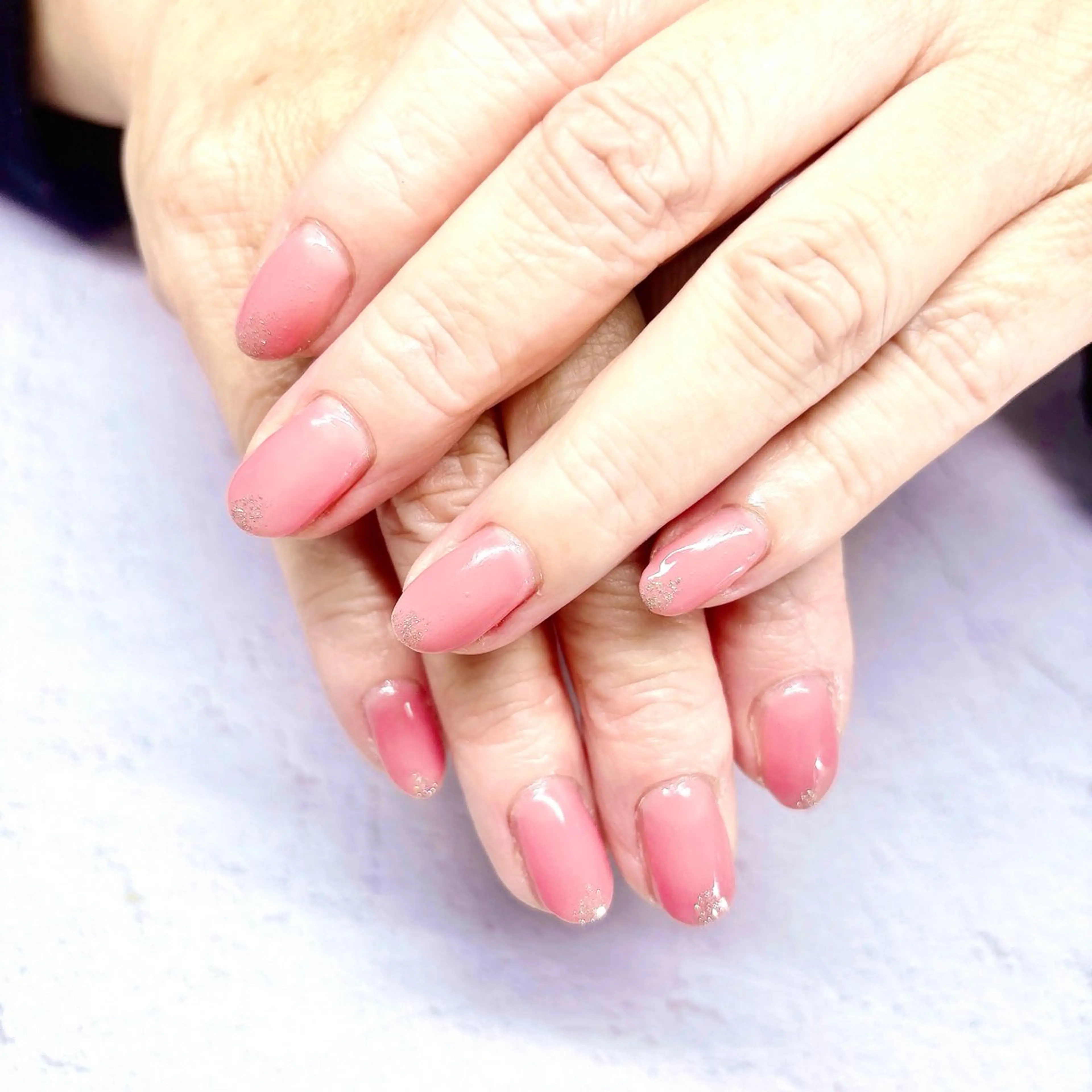 ネイル ラメ(グリッター) ピンク MYu Beauty Salon  MAIのネイルデザイン