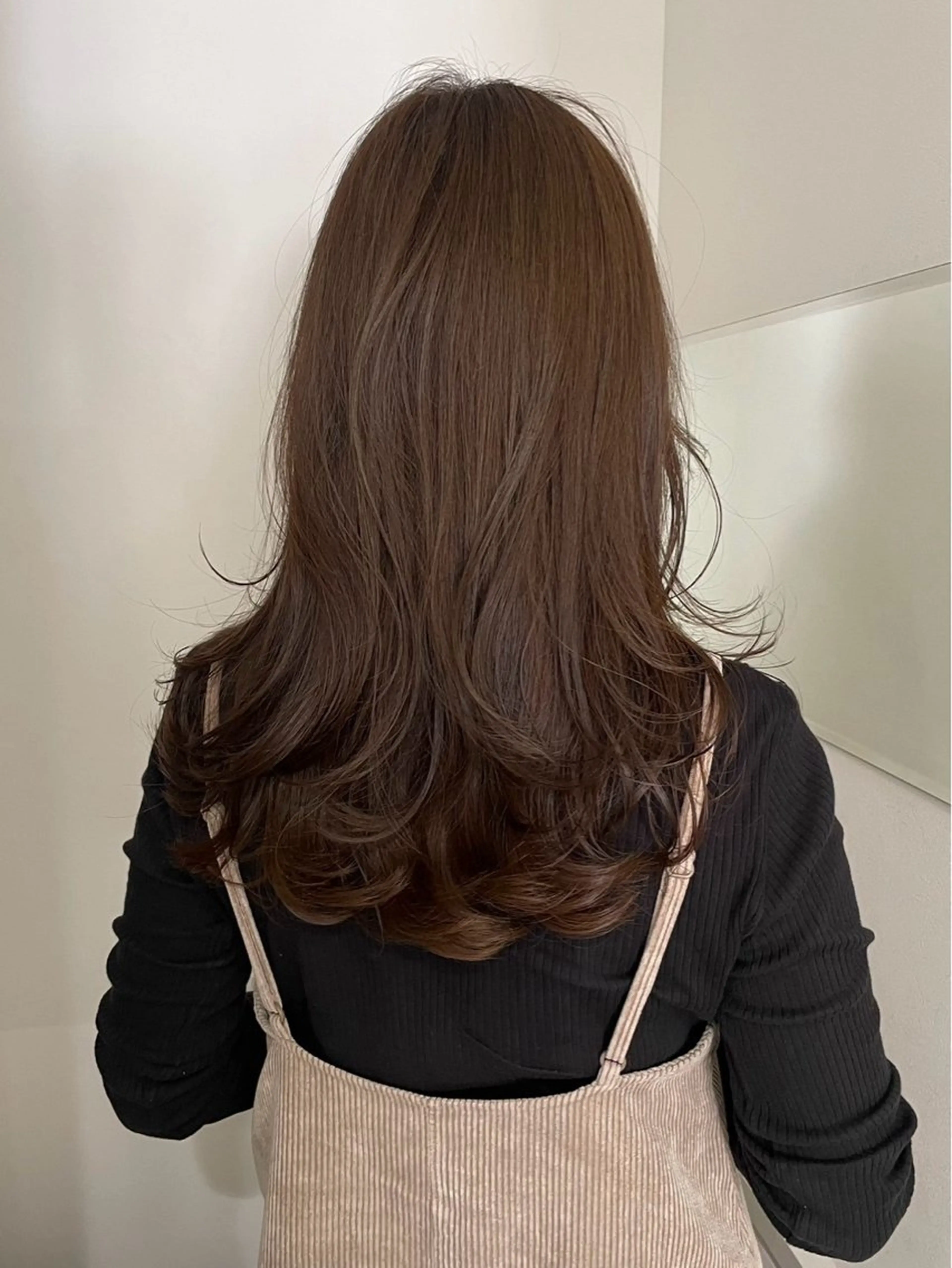 セミロング カラー グレージュ/ベージュ /経堂/sana🌱のヘアスタイル