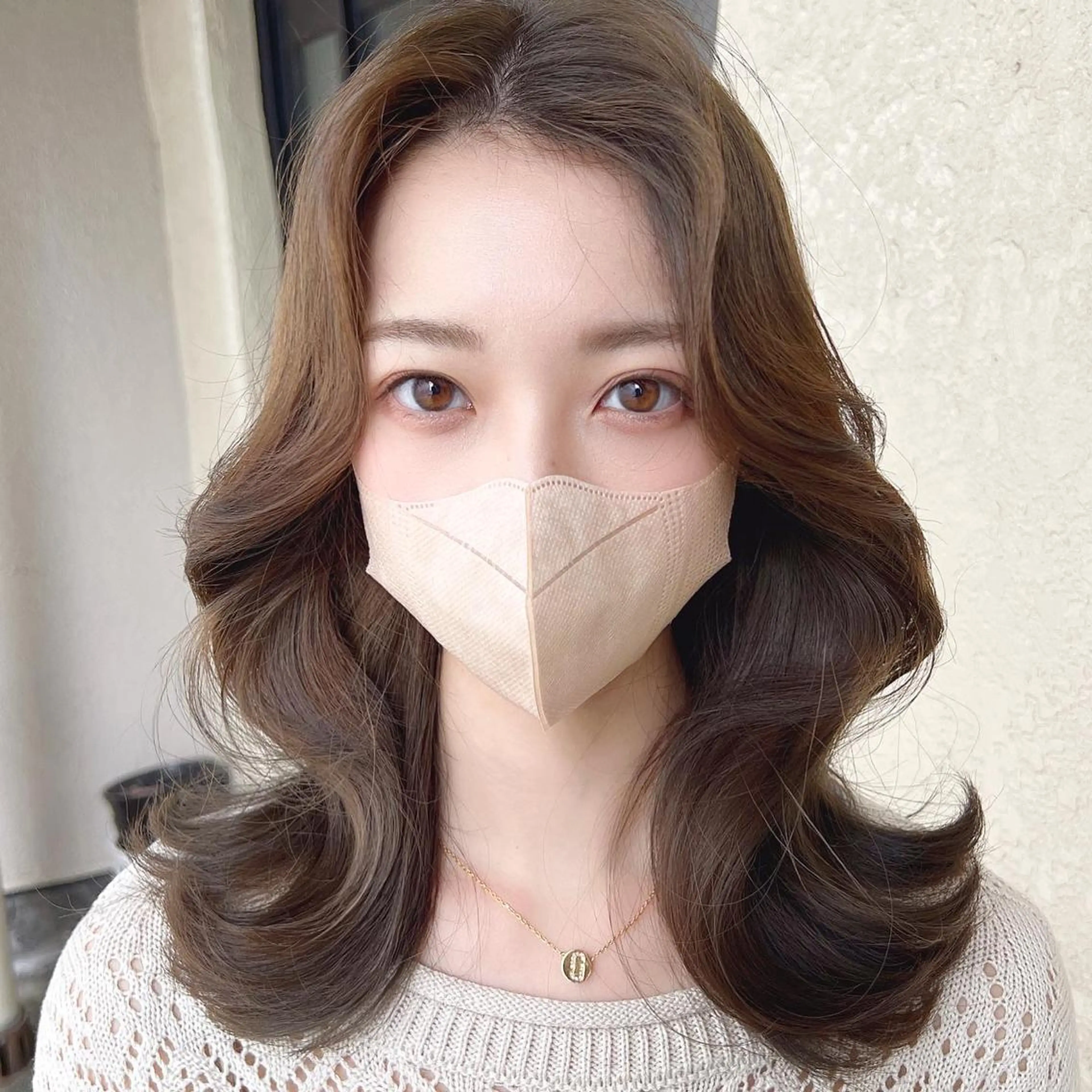 セミロング カラー 韓国レイヤー/ 顔周り💕田中将吾のヘアスタイル