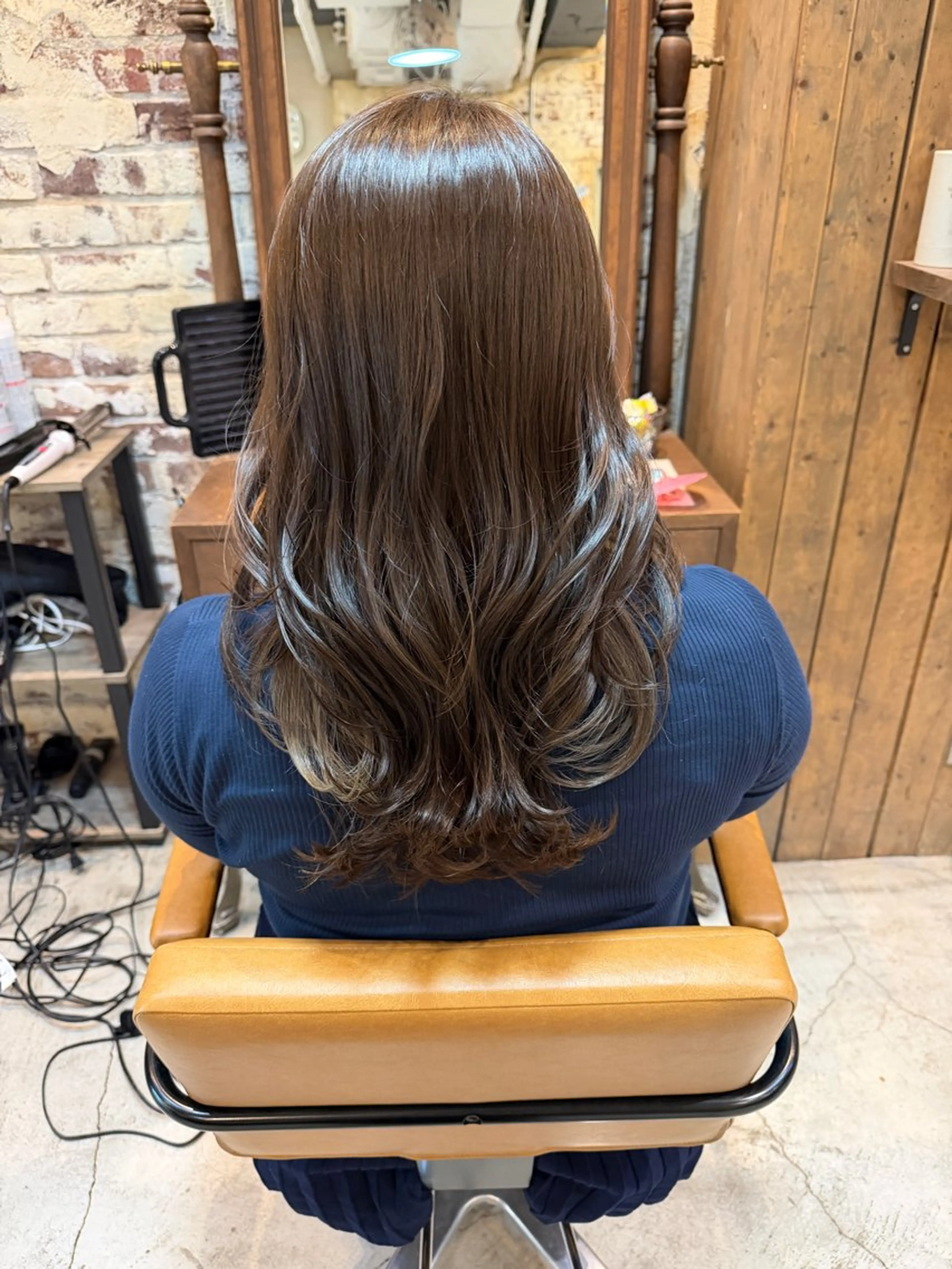 ロング カラー レイヤーカット トリートメント カット ヘアカラー トリートメント 七井 香奈 (なないかな)のヘアスタイル