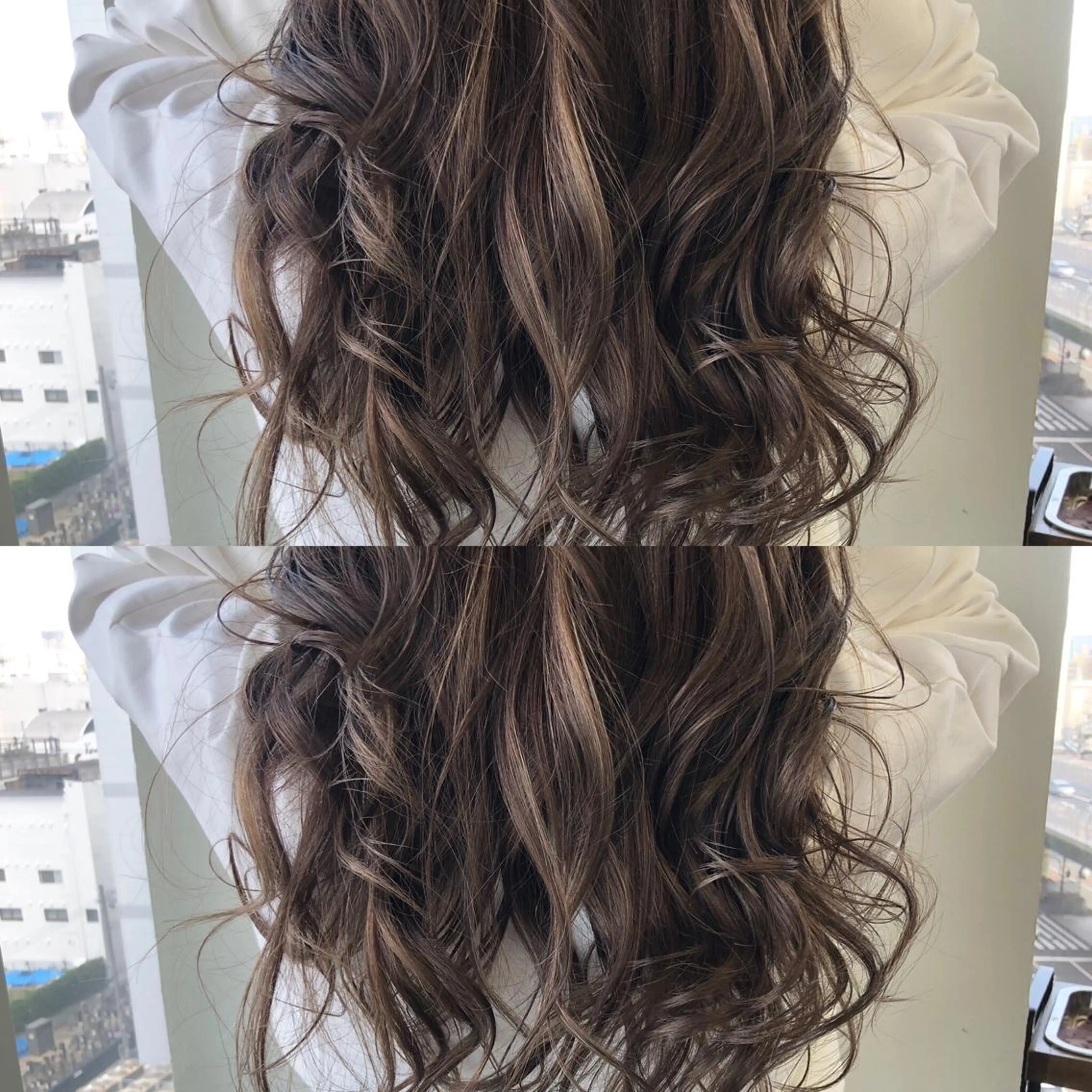 ロング ハイライト ヘアカラー トリートメント 小澤大輔 YOLO hairのヘアスタイル