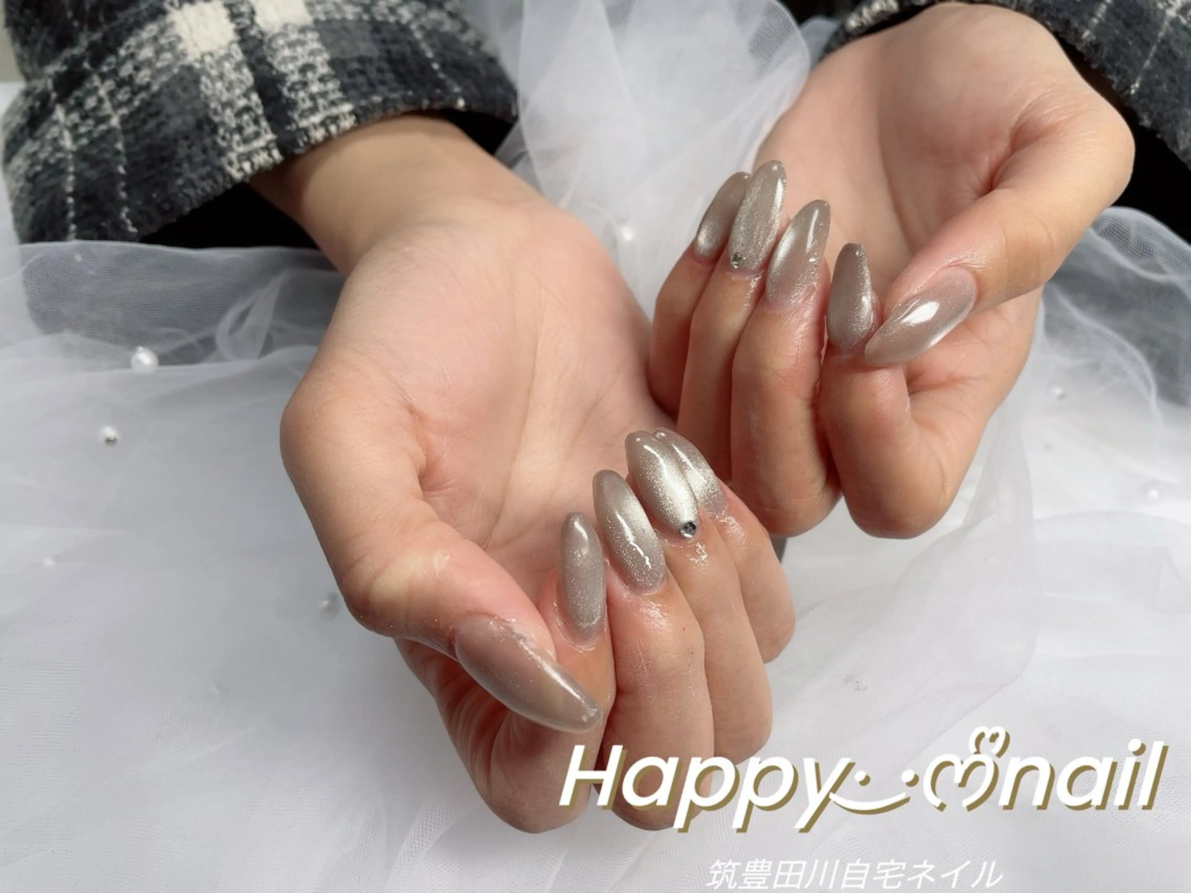 ネイル ハンドネイル 筑豊田川HAPPYꯁꯧNAIL所属・tastushima taのネイルデザイン