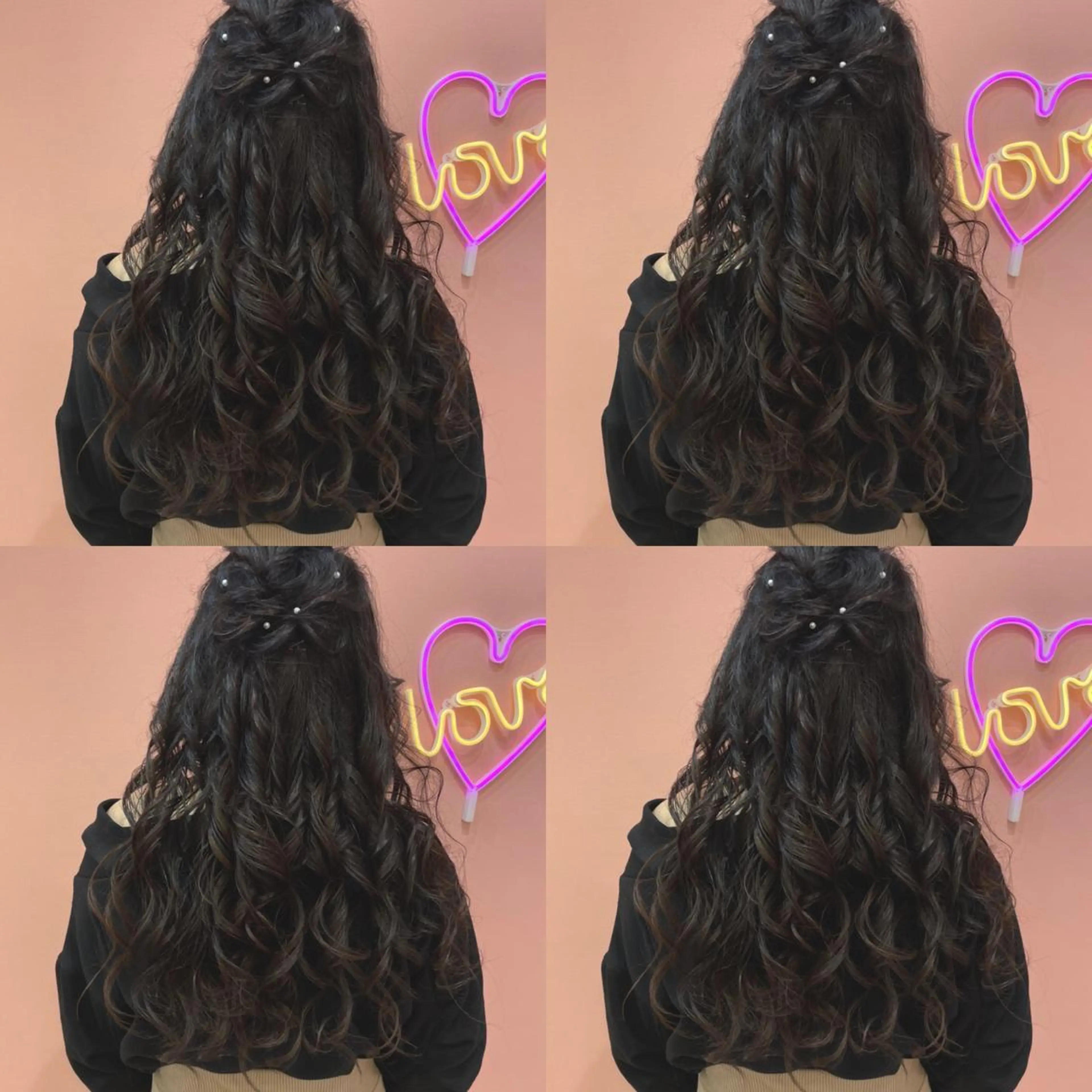 ロング ヘアアレンジ ハーフアップ ヘアセット 🌷MAYU 🌷のヘアスタイル