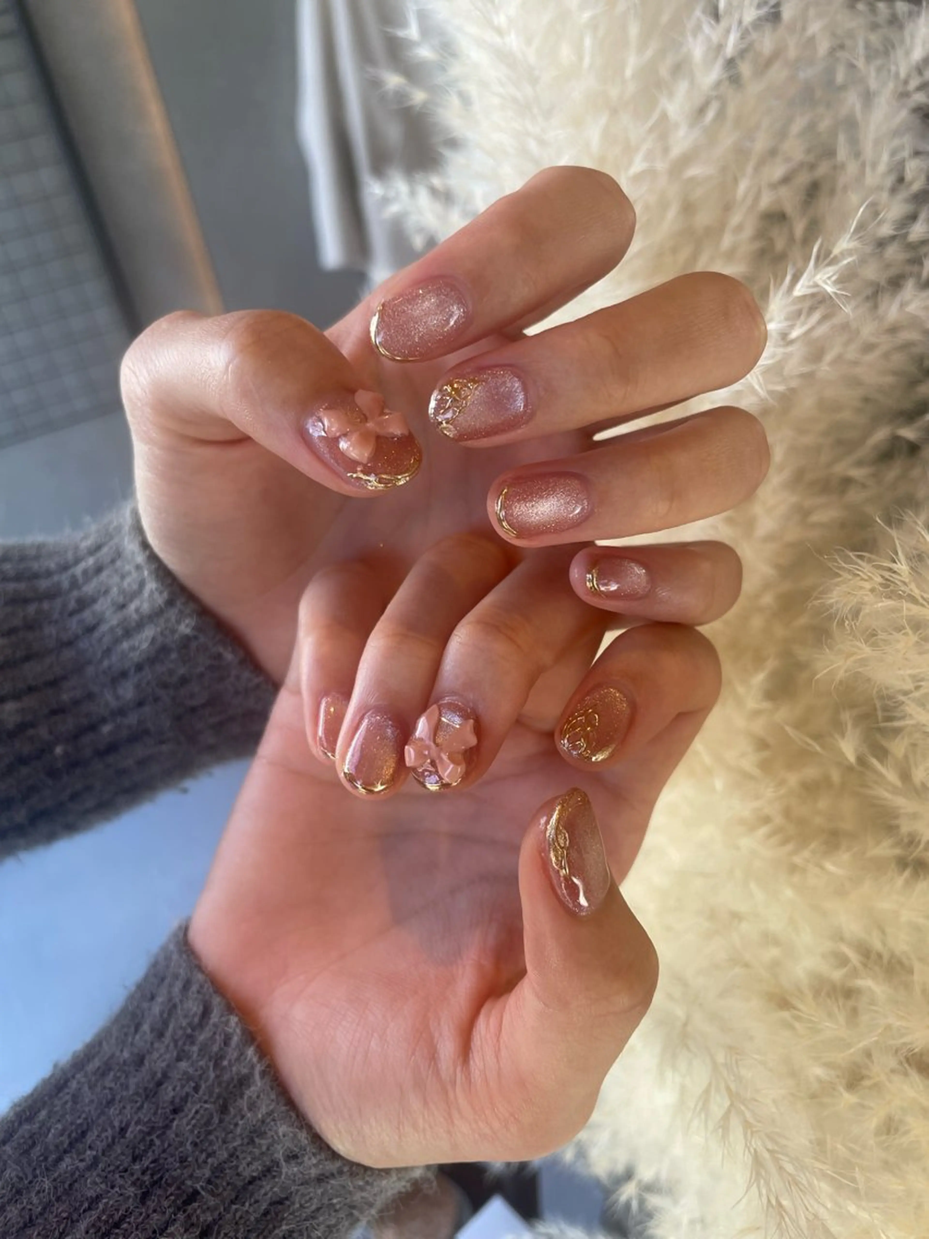 ネイル ハンドネイル 甲府市徳行 🧸prunelleのネイルデザイン