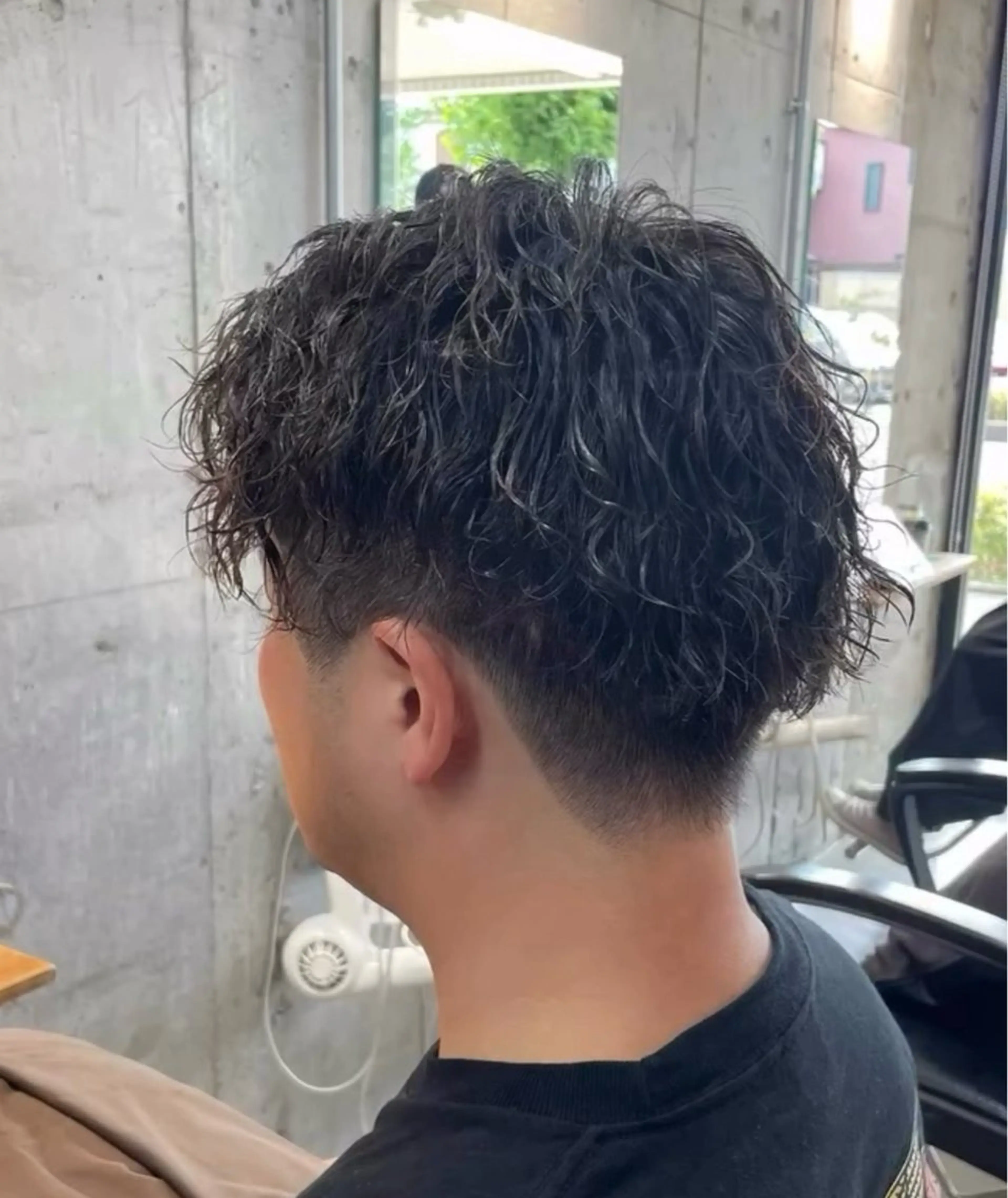 パーマ メンズ カット パーマ 穴原 優紀のヘアスタイル