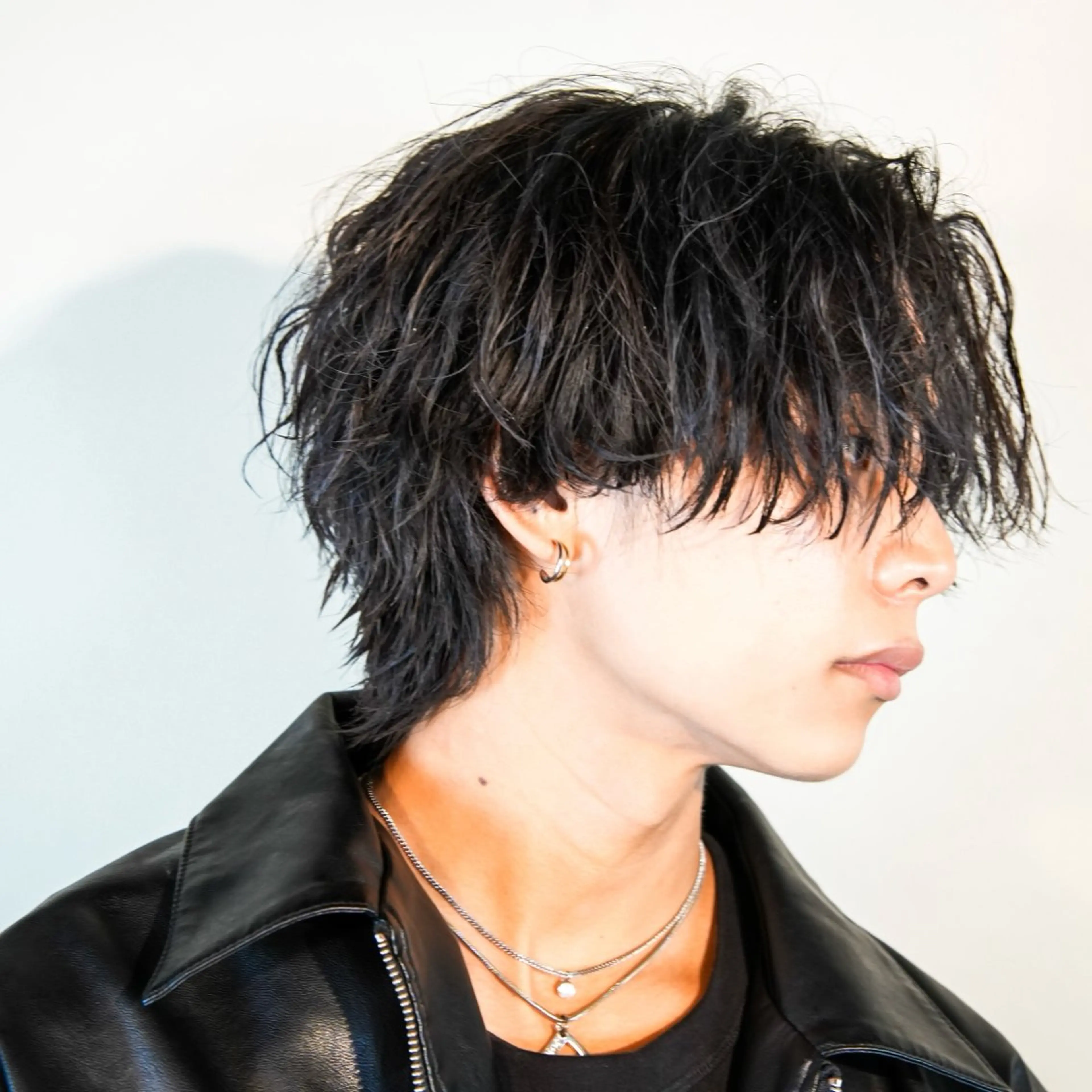 ミディアム カラー パーマ メンズ カット パーマ トリートメント シースルーマッシュ/ メンズ/KYOHEIのヘアスタイル