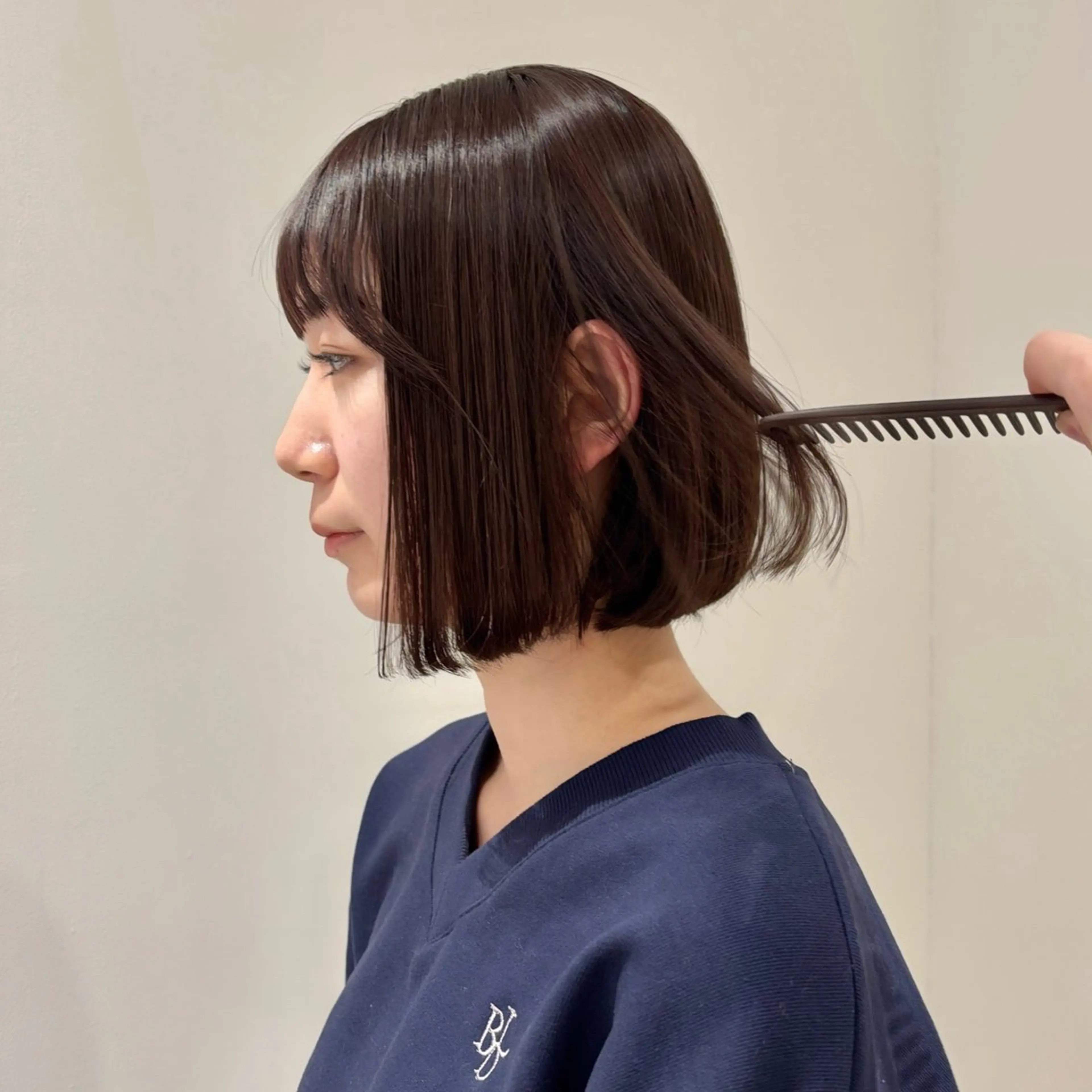 ミディアム カラー ブラウンカラー ボブ ベージュ🤎透明感 カラー🤎anriのヘアスタイル