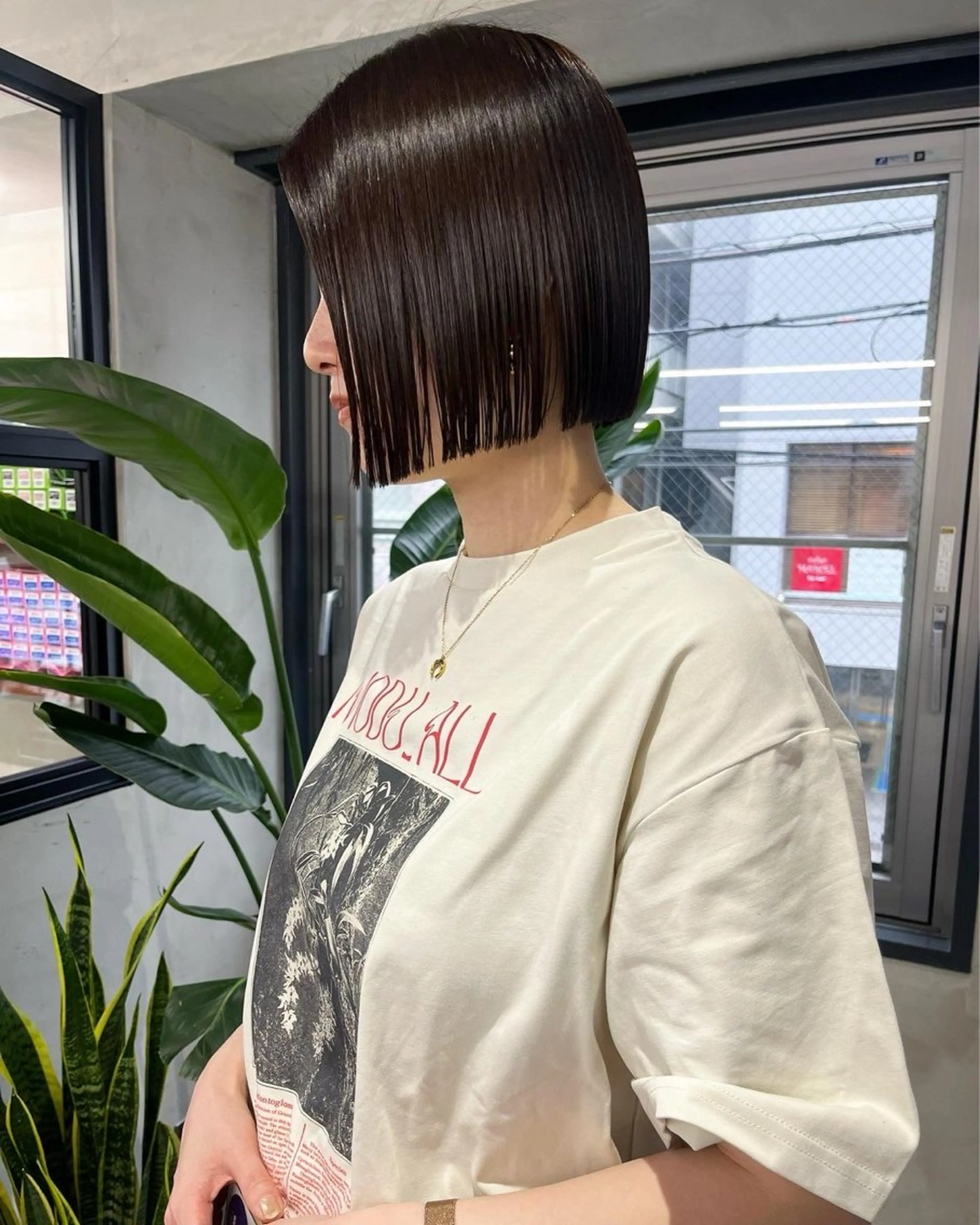 カラー ヘアカラー トリートメント スパイキーショート/ センターパート/奈菜のヘアスタイル