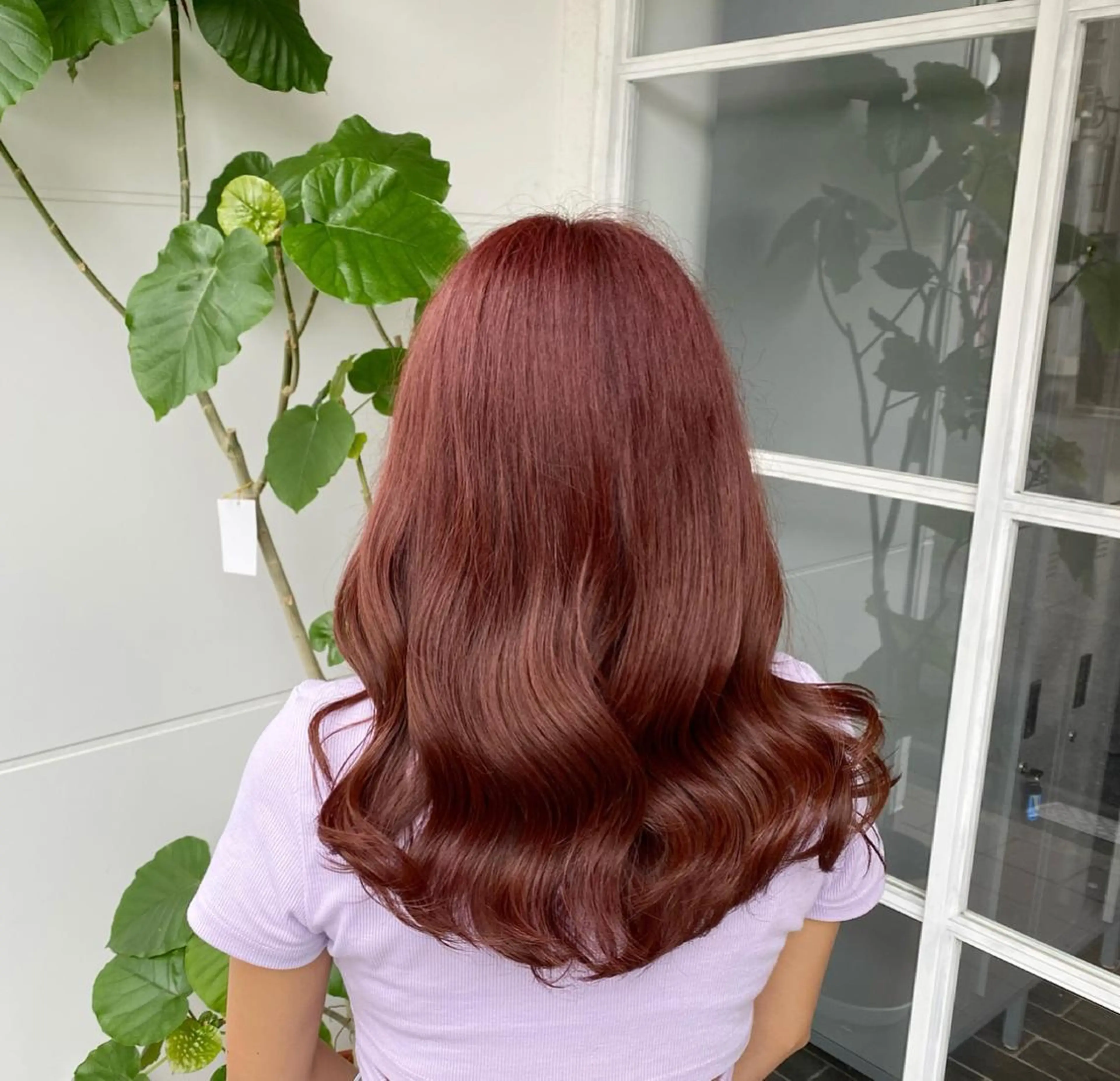 ロング ヘアカラー たなか もえなのヘアスタイル