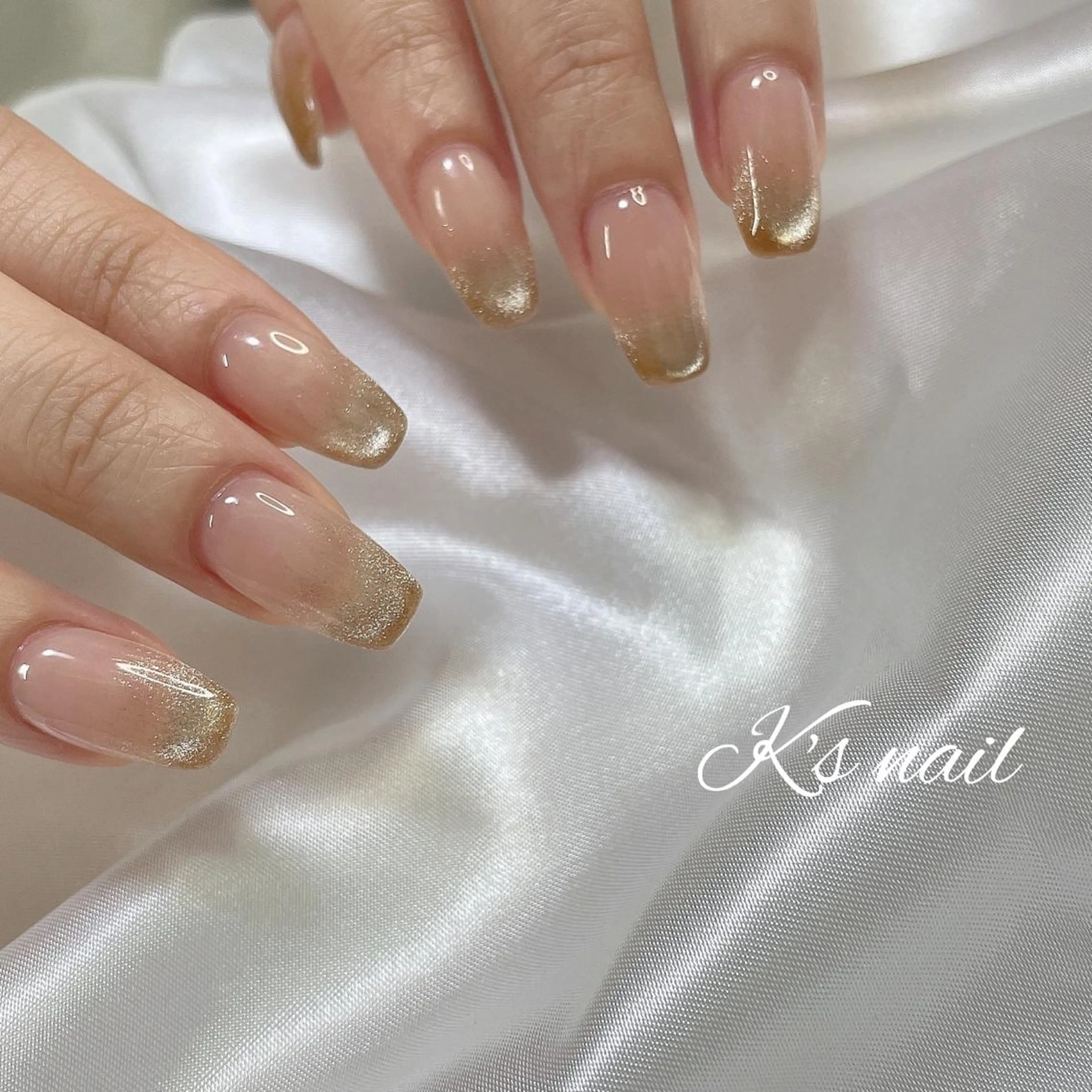 ネイル グラデーション マグネットネイル ハンドネイル K's nail kotoeのネイルデザイン