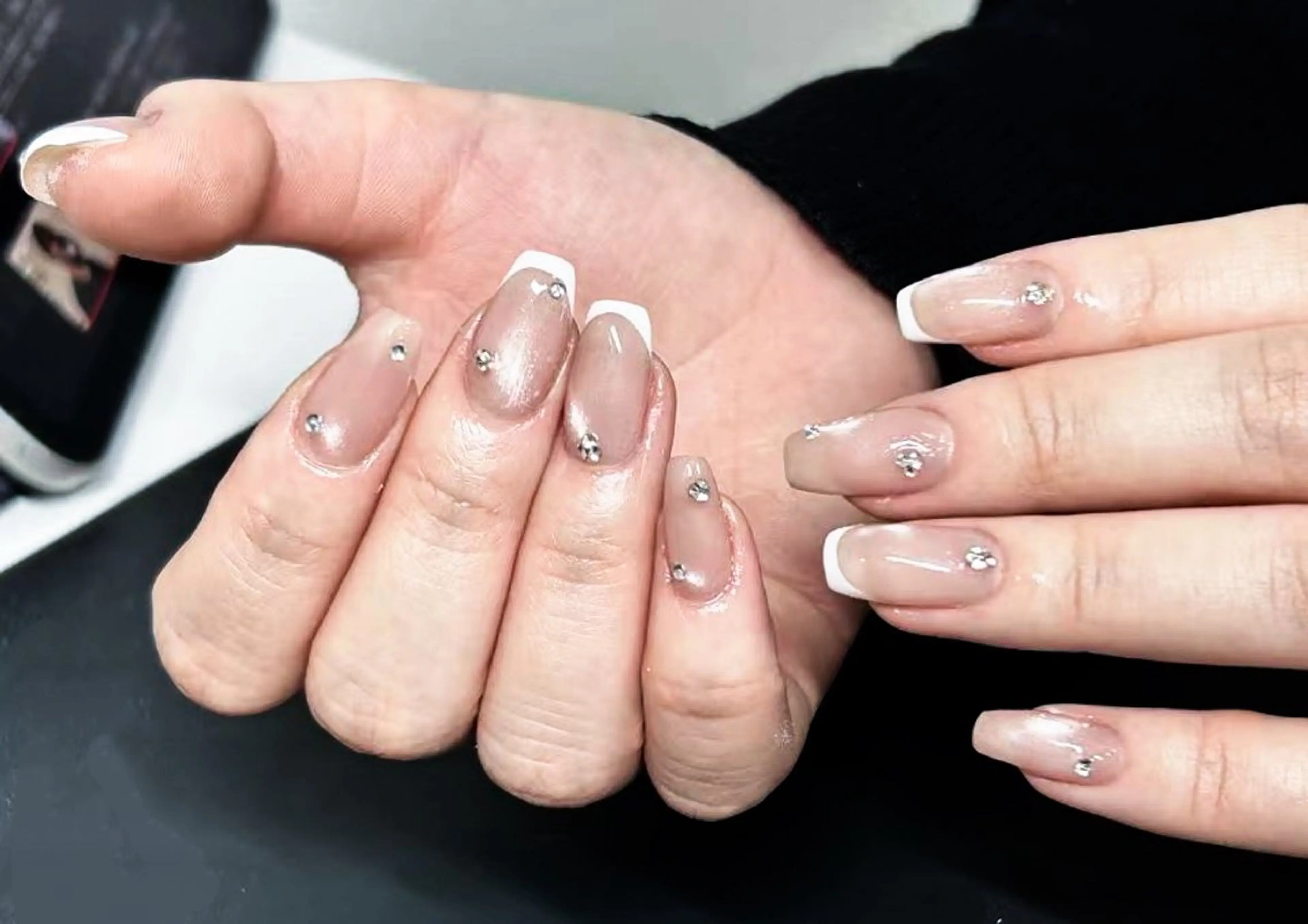 ネイル スカルプネイル シンプルネイル Lunailsalon所属・Lu nailsalonのネイルデザイン