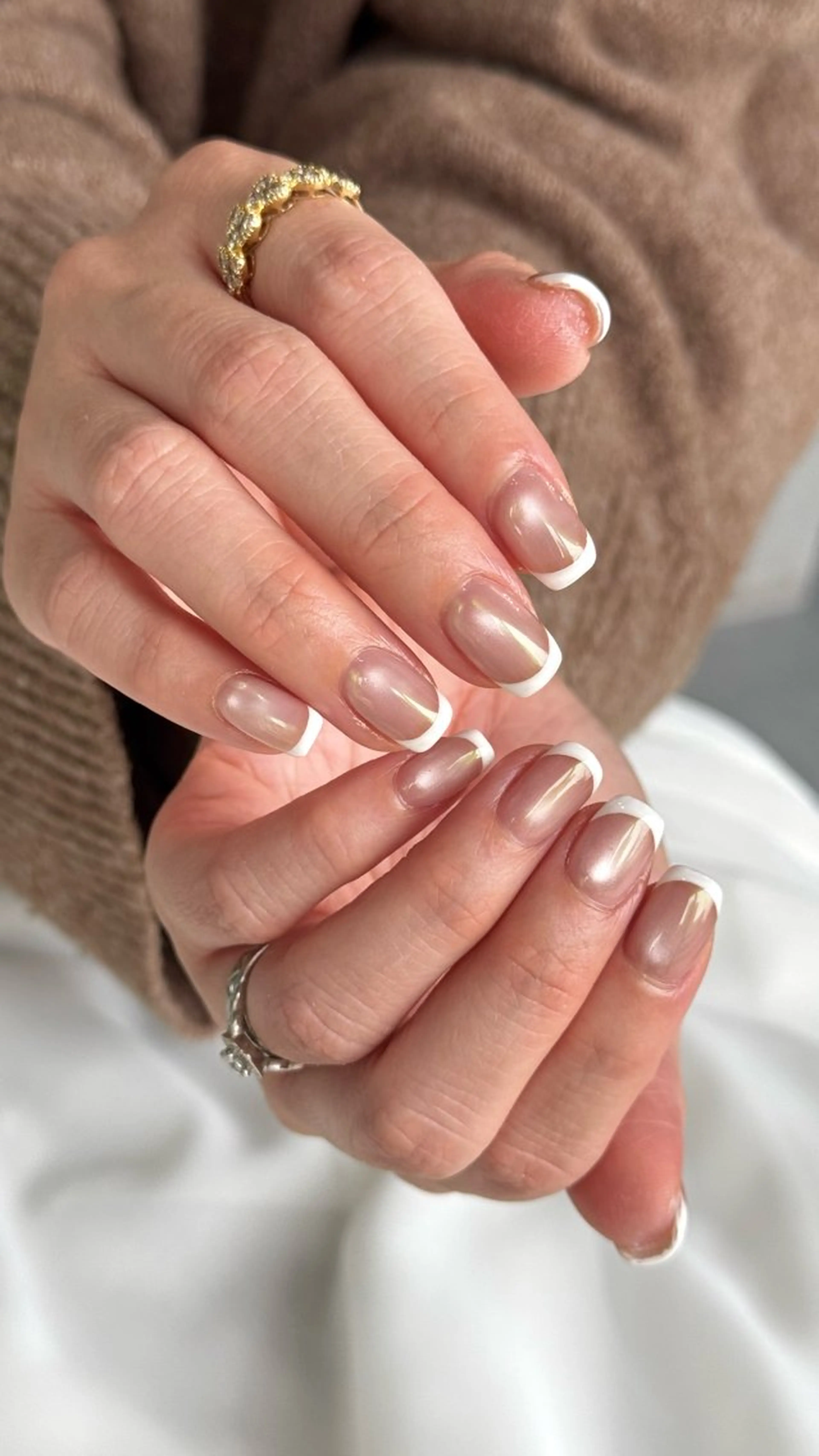 ネイル フレンチネイル ハンドネイル HARUKA ネイリスト福岡/薬院のネイルデザイン