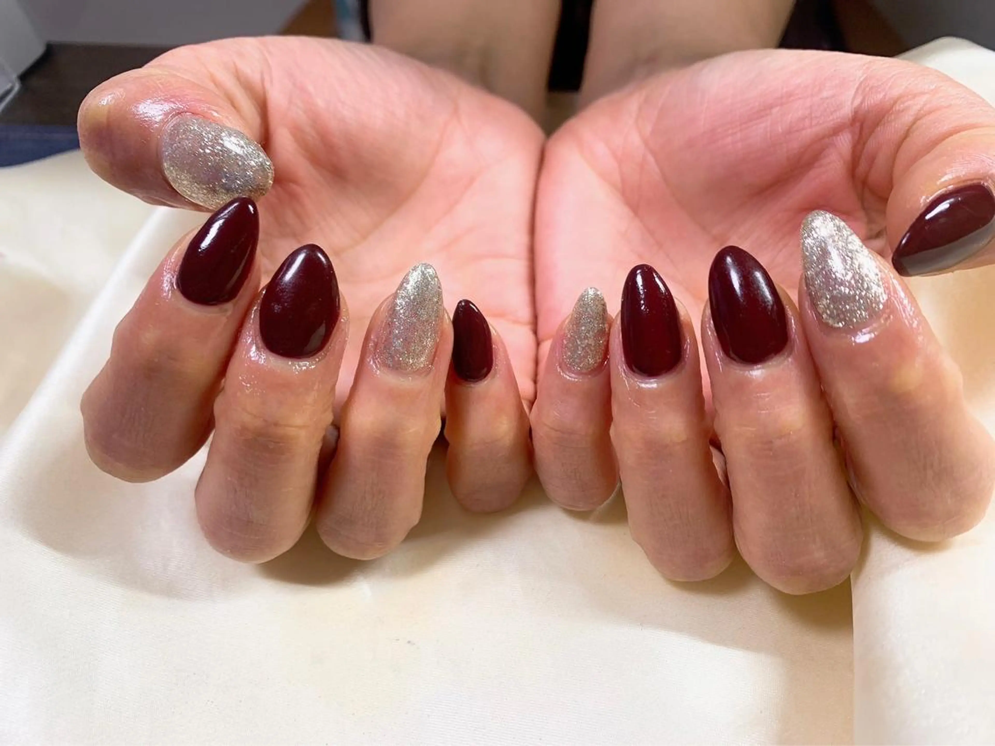 ネイル フットネイル フレンチネイル ジェルネイル ハート 韓国ネイル ハンドネイル Mogu nail 二子玉川のネイルデザイン