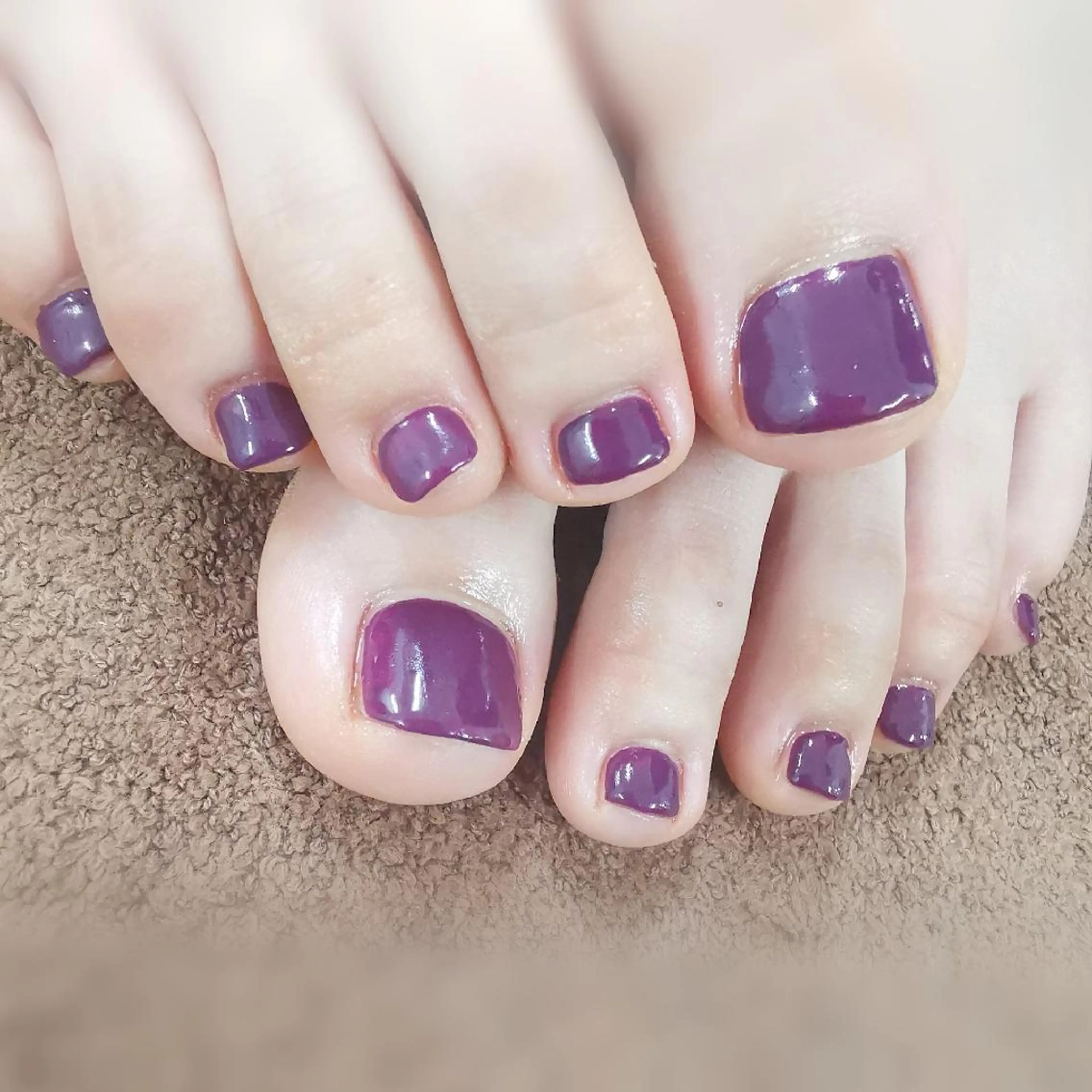 ネイル ワンカラーネイル フットネイル reve あやののネイルデザイン