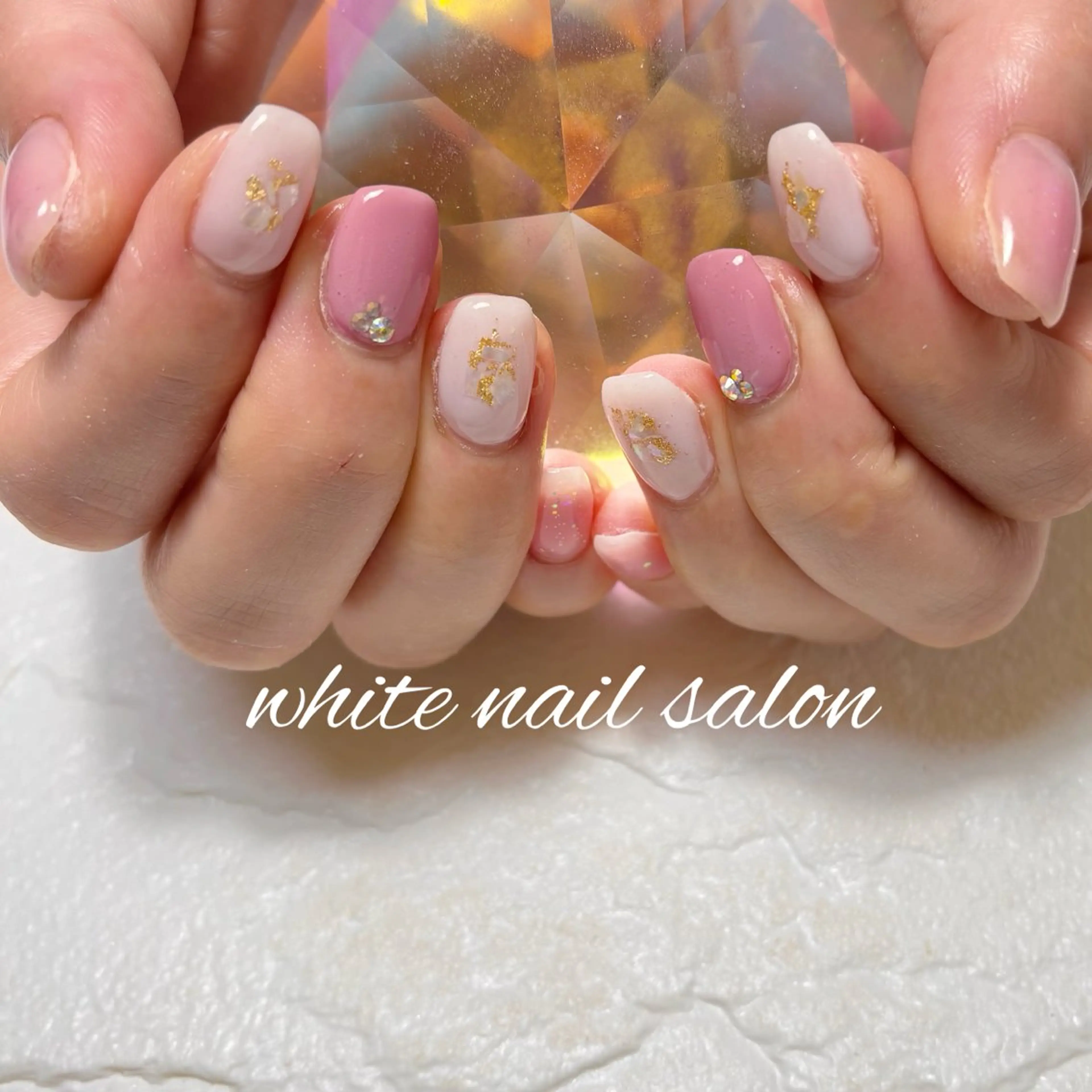 ネイル フットネイル ラメ(グリッター) ハンドネイル white nail salonのネイルデザイン