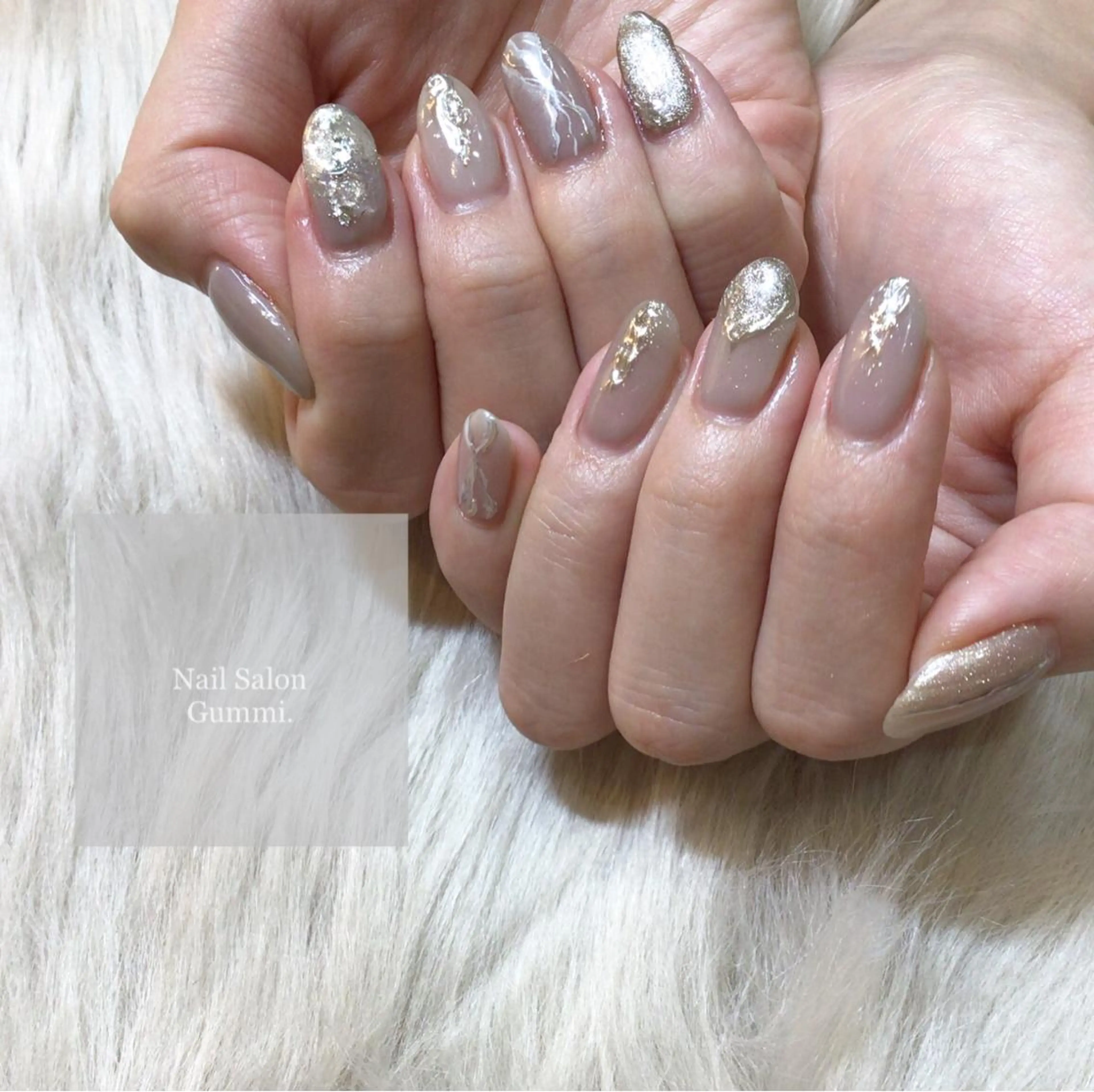 ネイル キラキラネイル 韓国ネイル ラメ(グリッター) ミラーネイル ニュアンスネイル Nail Salon Gummi.のネイルデザイン