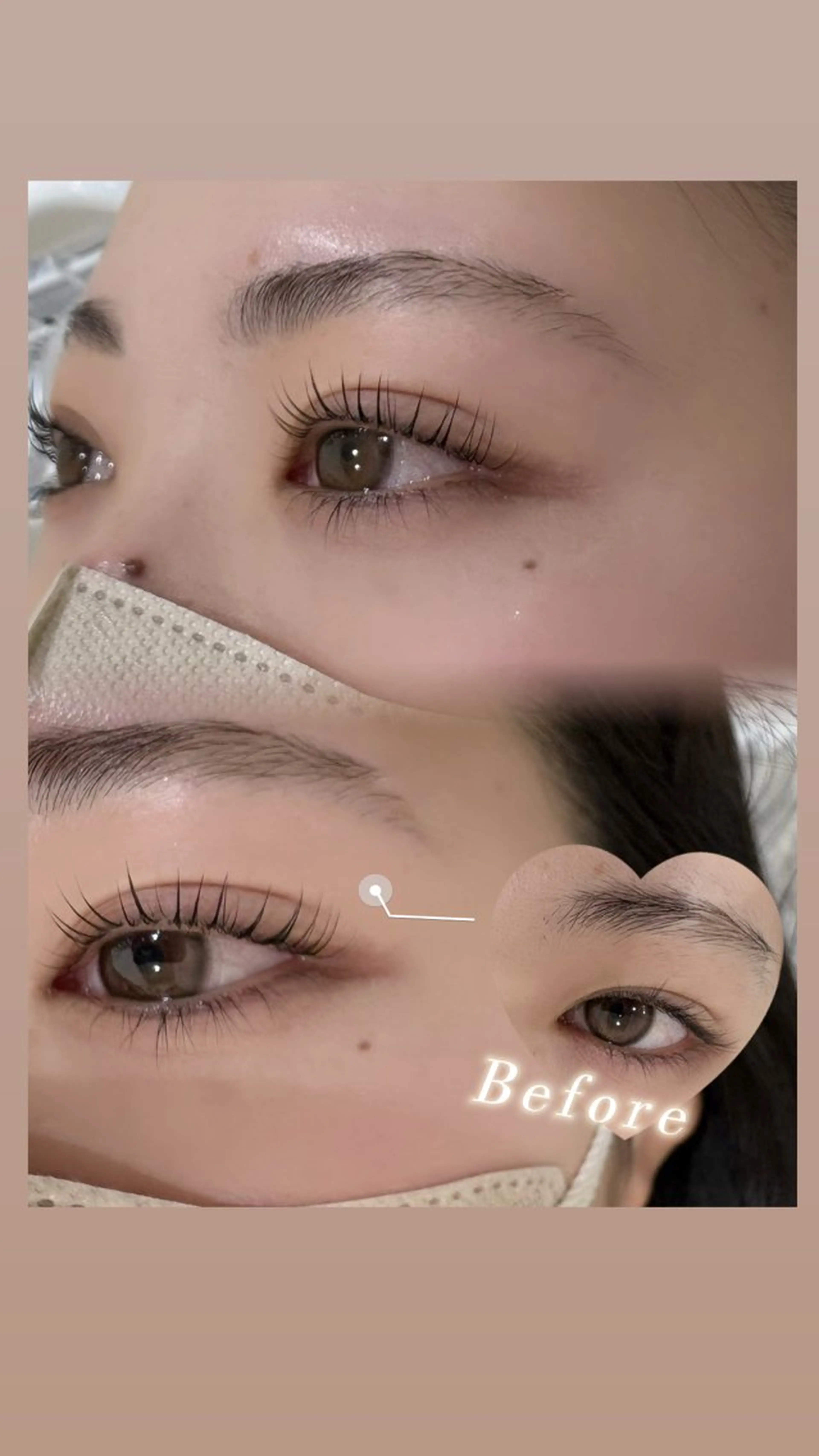 【11/1 New Open】✨　特別価格‼️まつ毛パーマ➕眉毛WAXセットメニュー  🎀11,960→6500🎀の写真