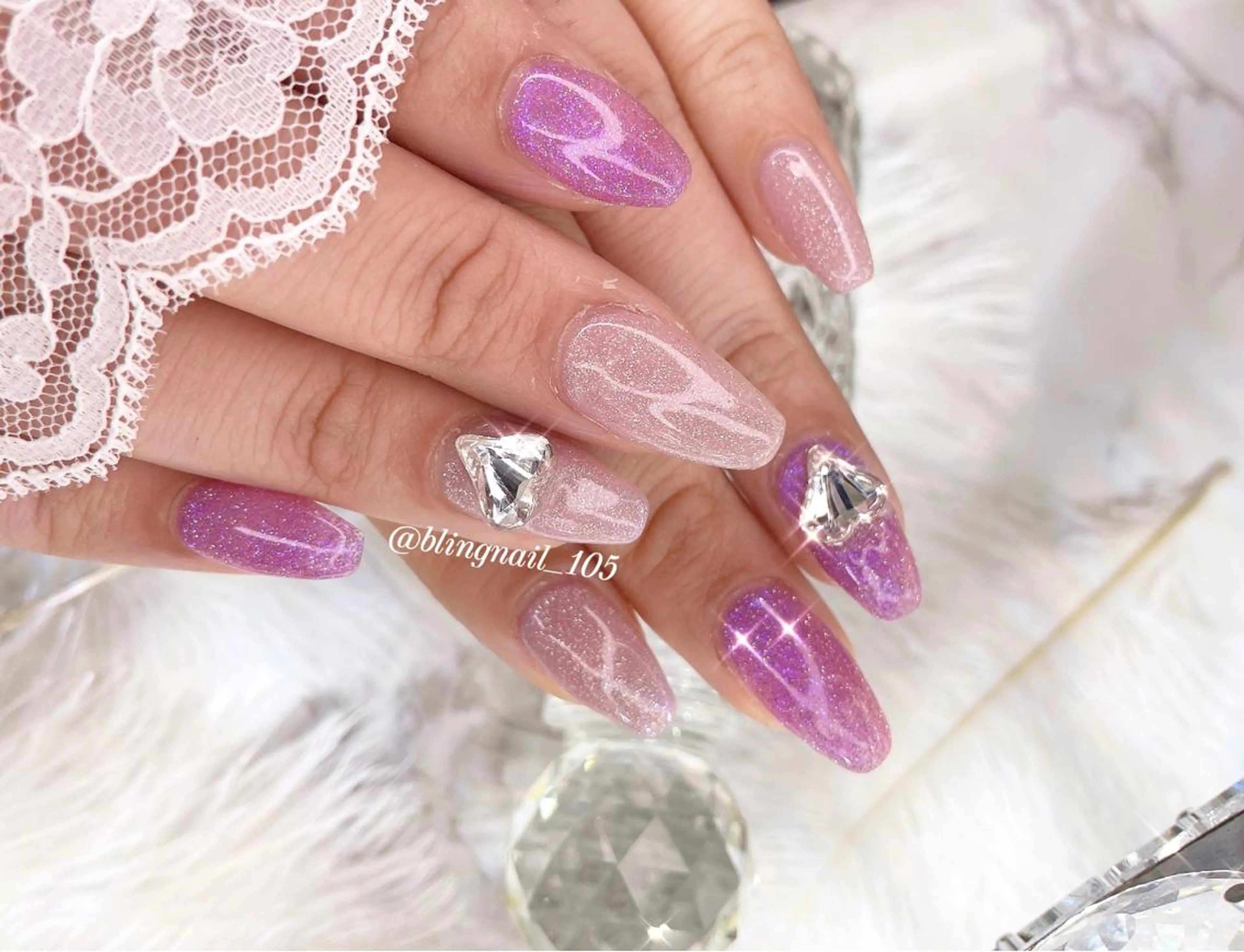 ネイル 23時まで❤︎韓国、 ワンホンネイルのネイルデザイン