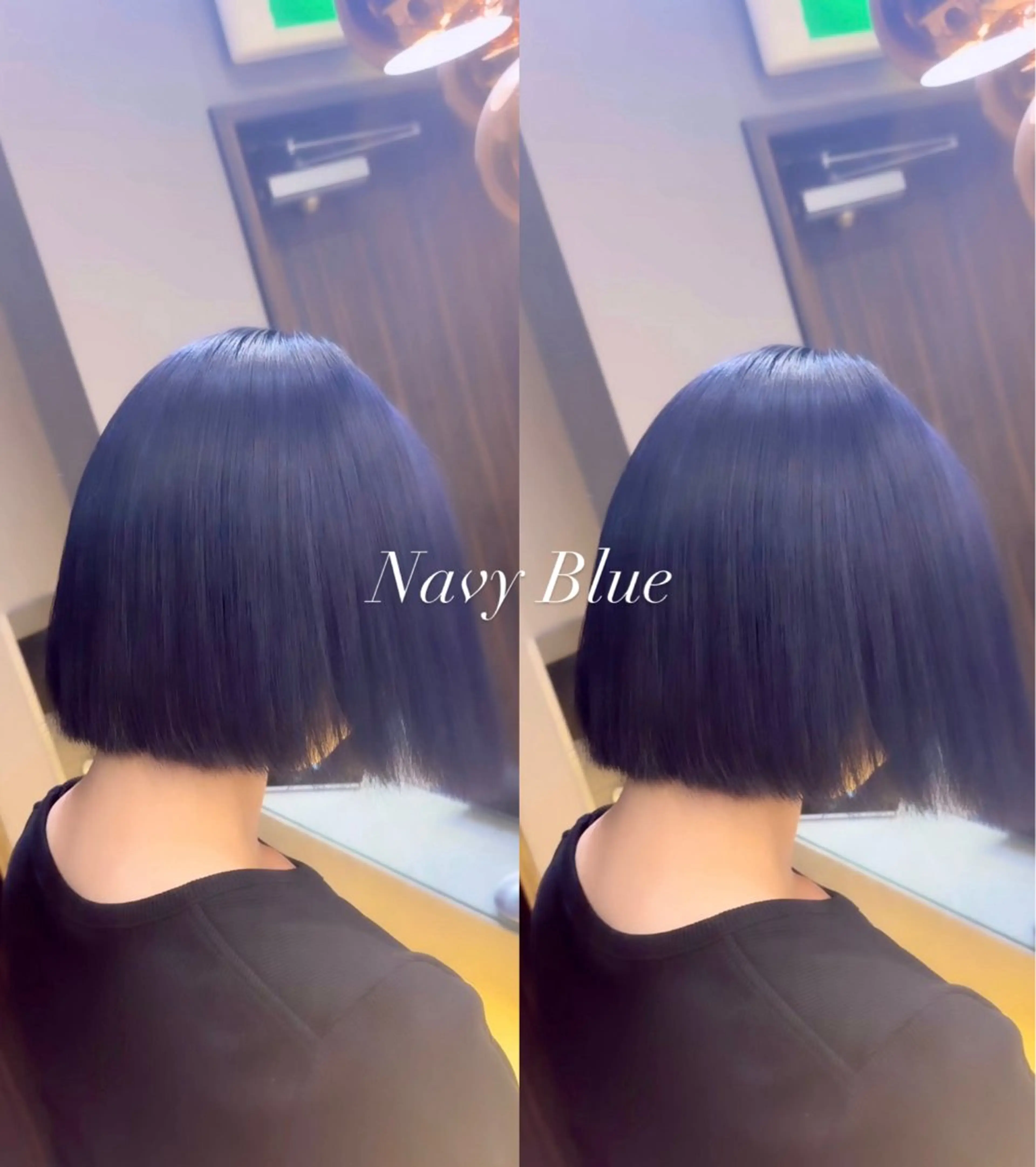ショート カラー ブルーカラー ネイビーカラー ヘアカラー 誠也/唯一無二の ルーツカラーのヘアスタイル