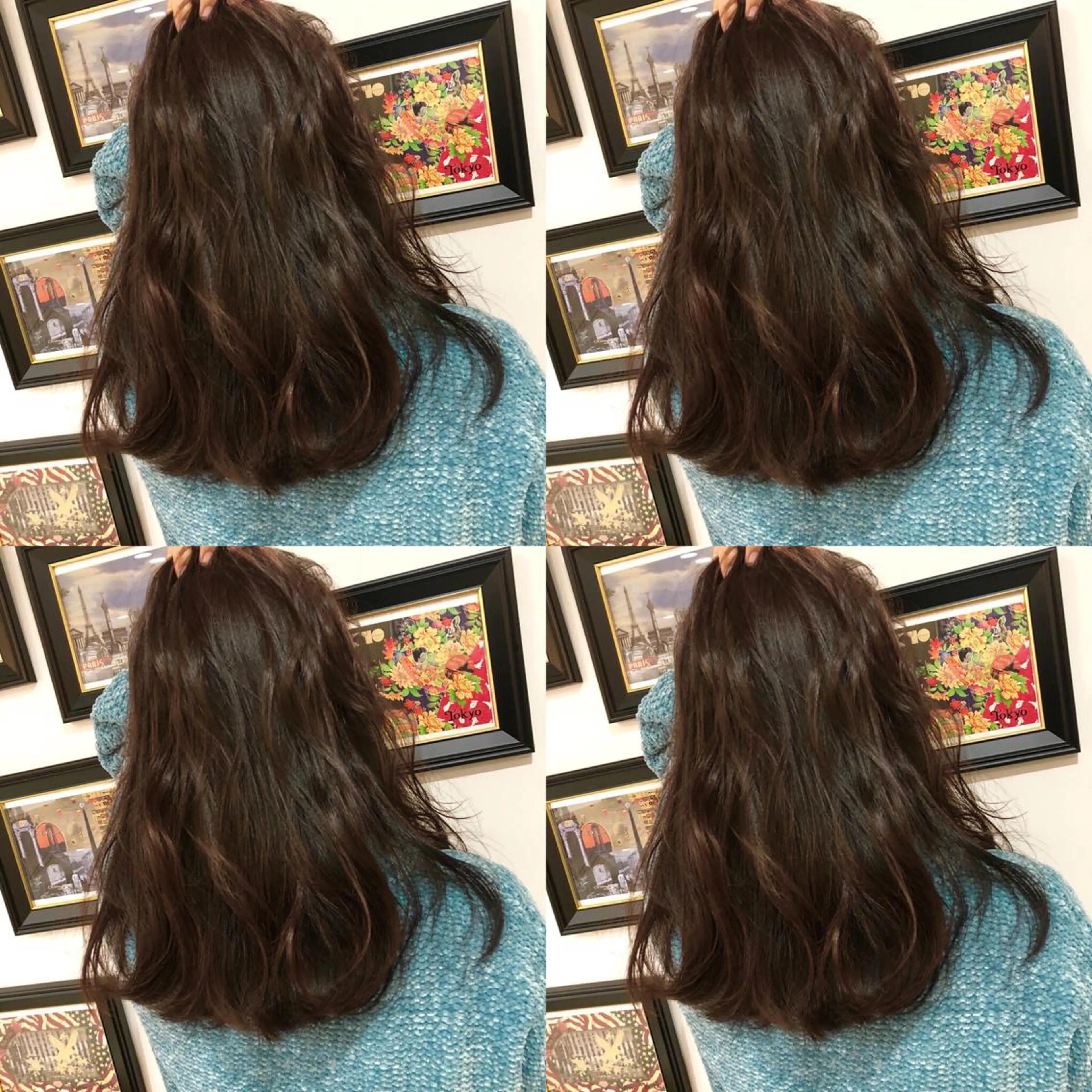 セミロング カラー M IIのヘアスタイル