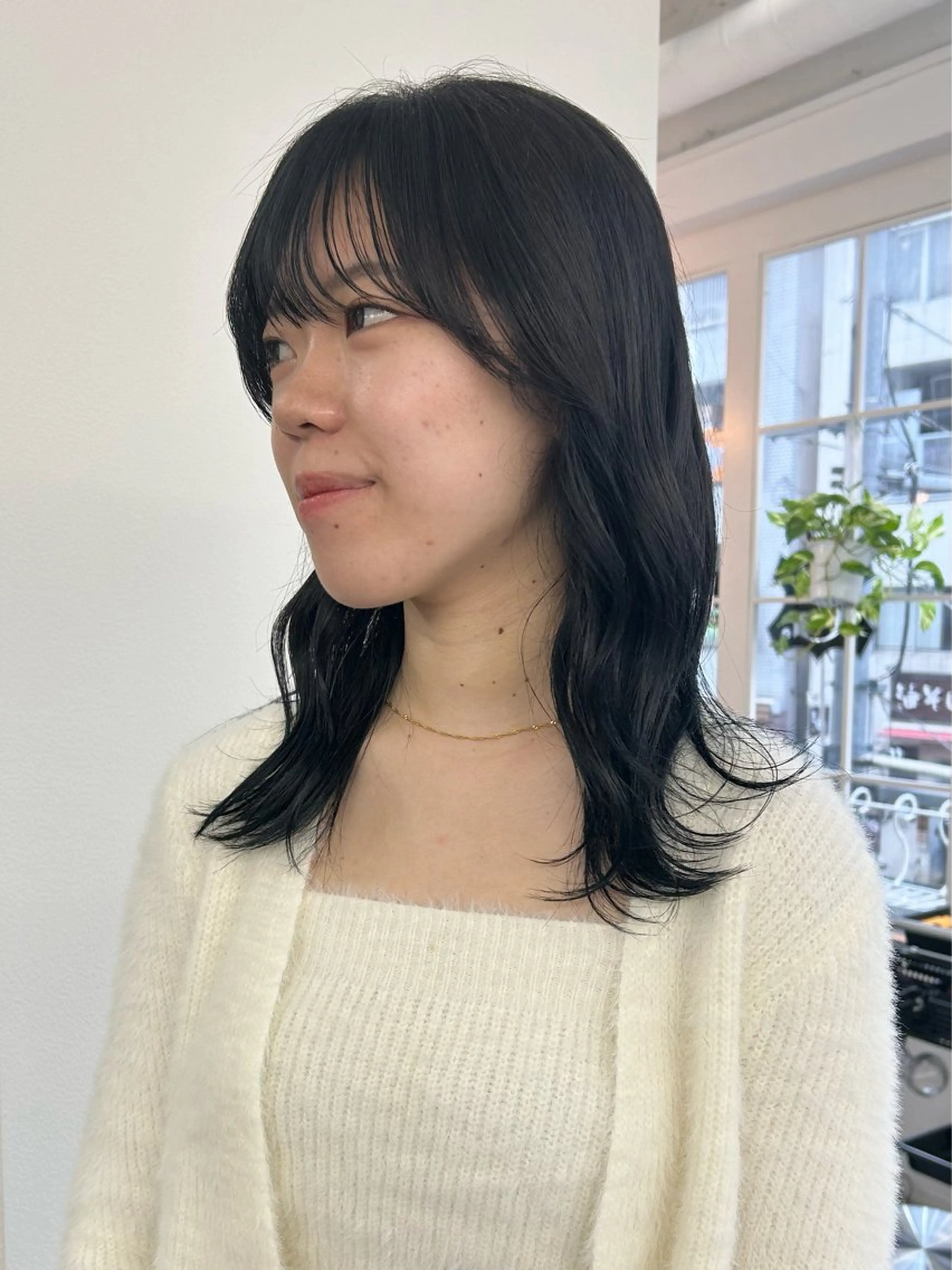 セミロング カラー レイヤーボブ/ 艶カラー/サナ🌼のヘアスタイル