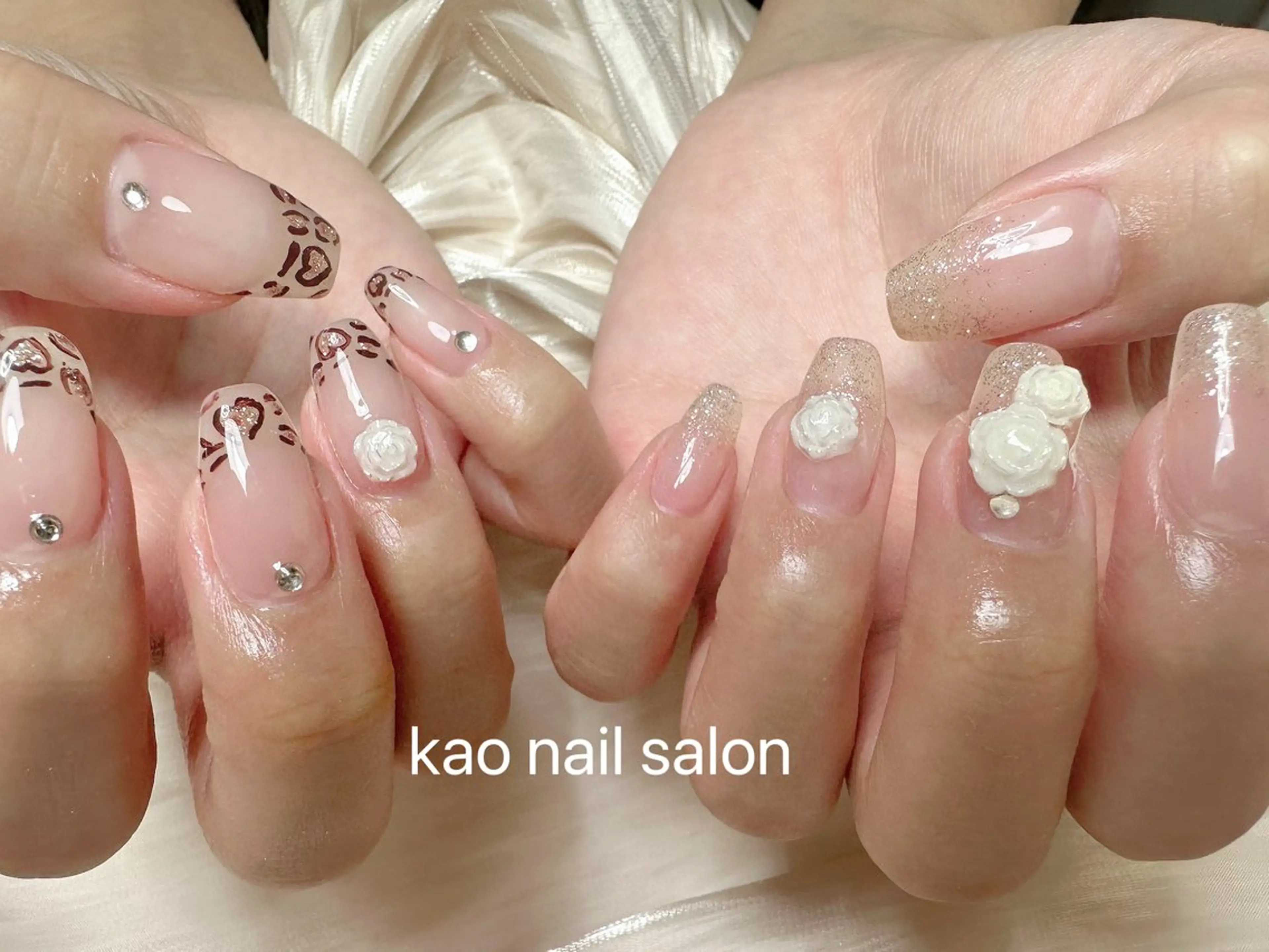 ネイル ハンドネイル kao nail マグネット/長さだしのネイルデザイン