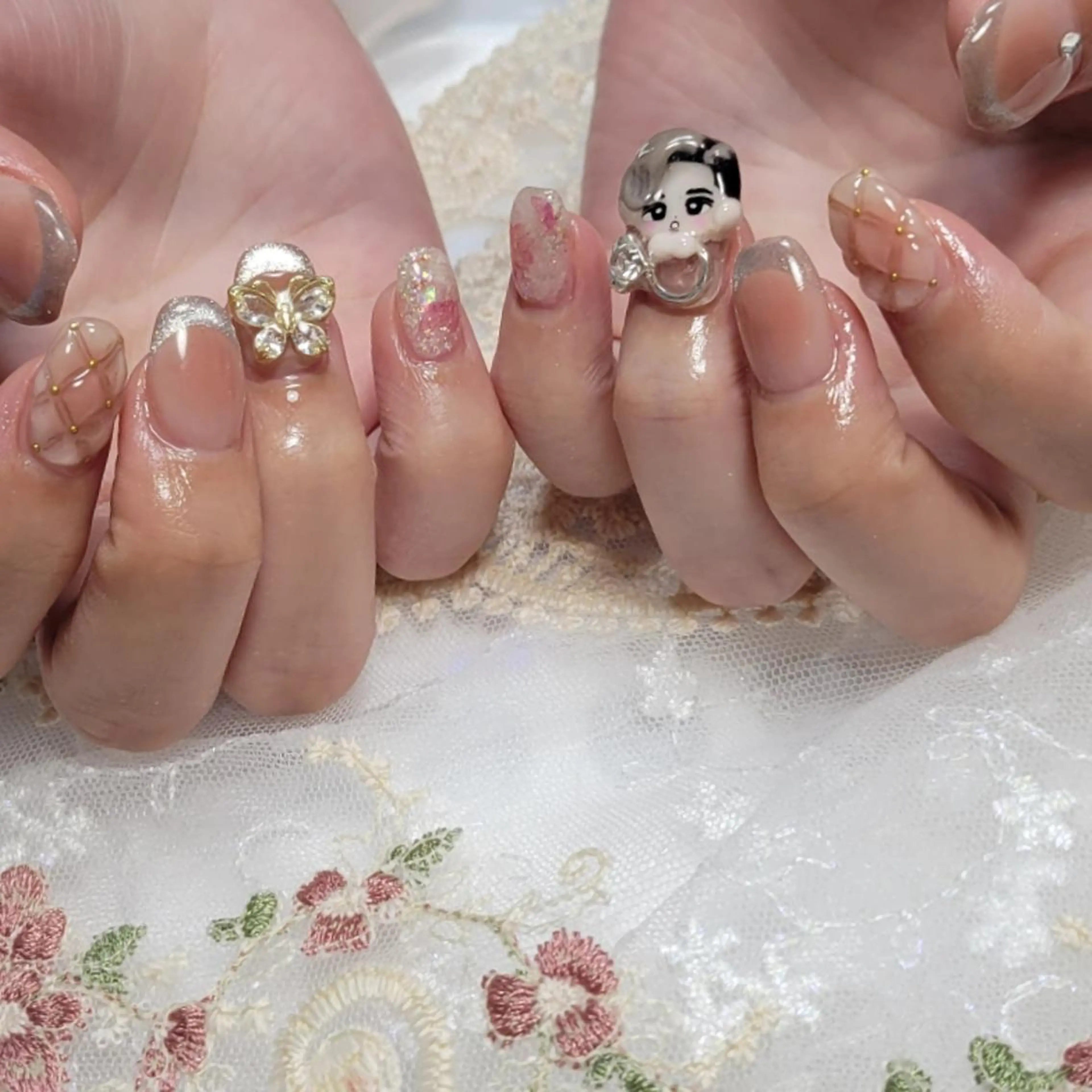 ネイル 持ち込み ハンドネイル ネイルサロンほっこり kanaのネイルデザイン