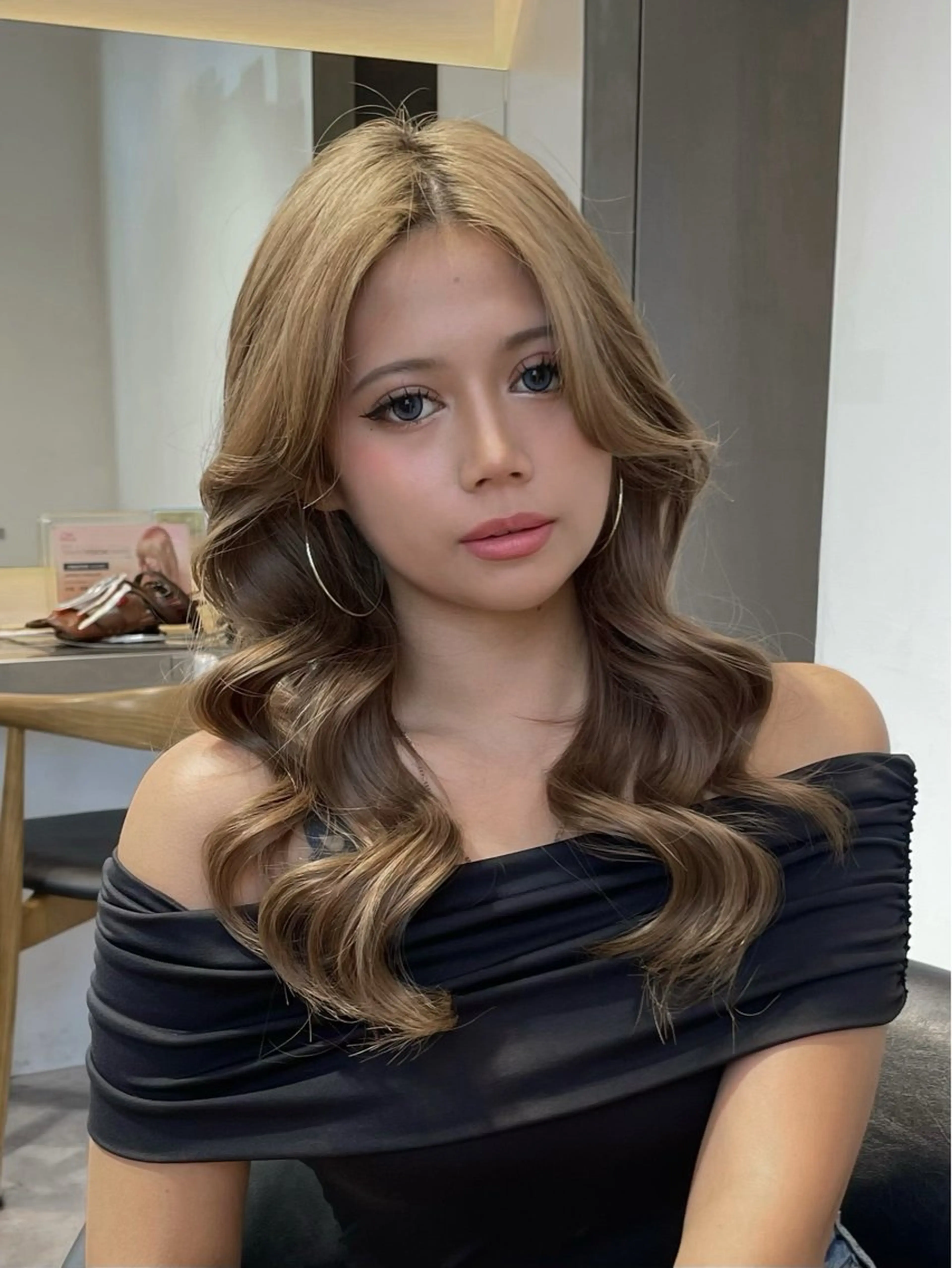 ロング ヘアカラー トリートメント Lond re Maison所属・骨格補正ボブ／艶 カラー🌸さくら🌸のヘアスタイル