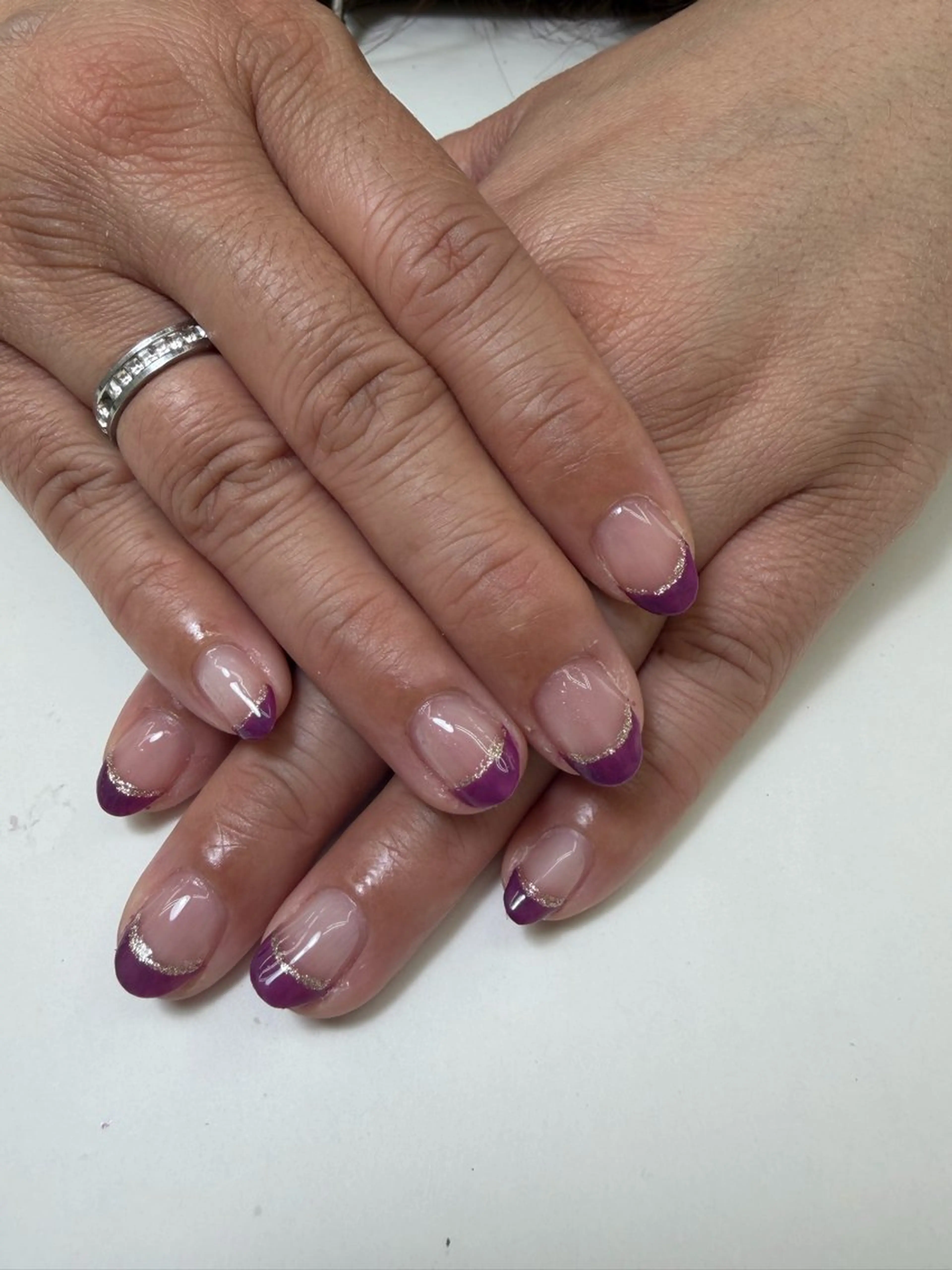 ネイル フレンチネイル 卒業式 クイーンステラ所属・眞鍋 歩のネイルデザイン