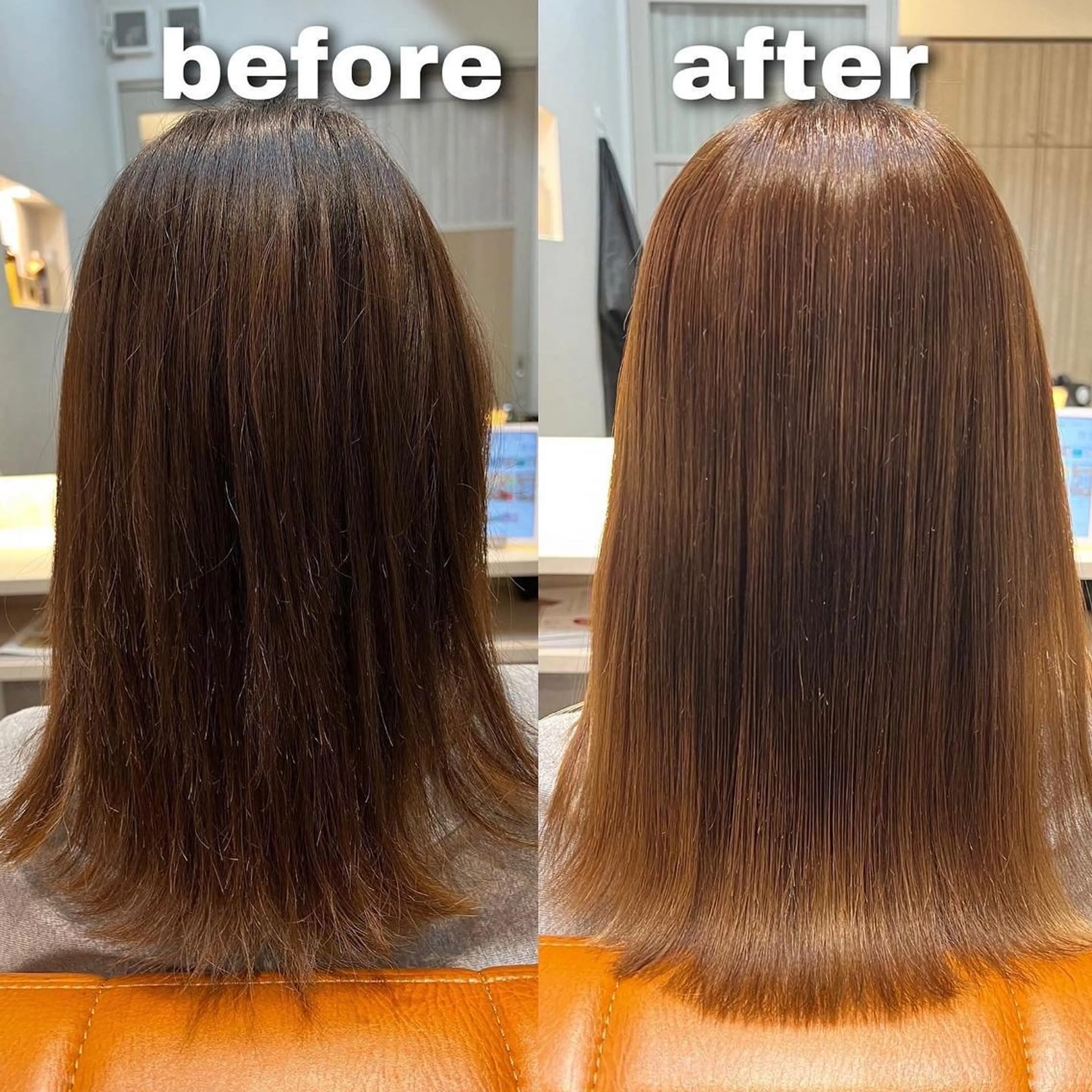 セミロング 縮毛矯正 縮毛矯正 トリートメント 大宮縮毛矯正の達人 髪質改善/レイヤーのヘアスタイル