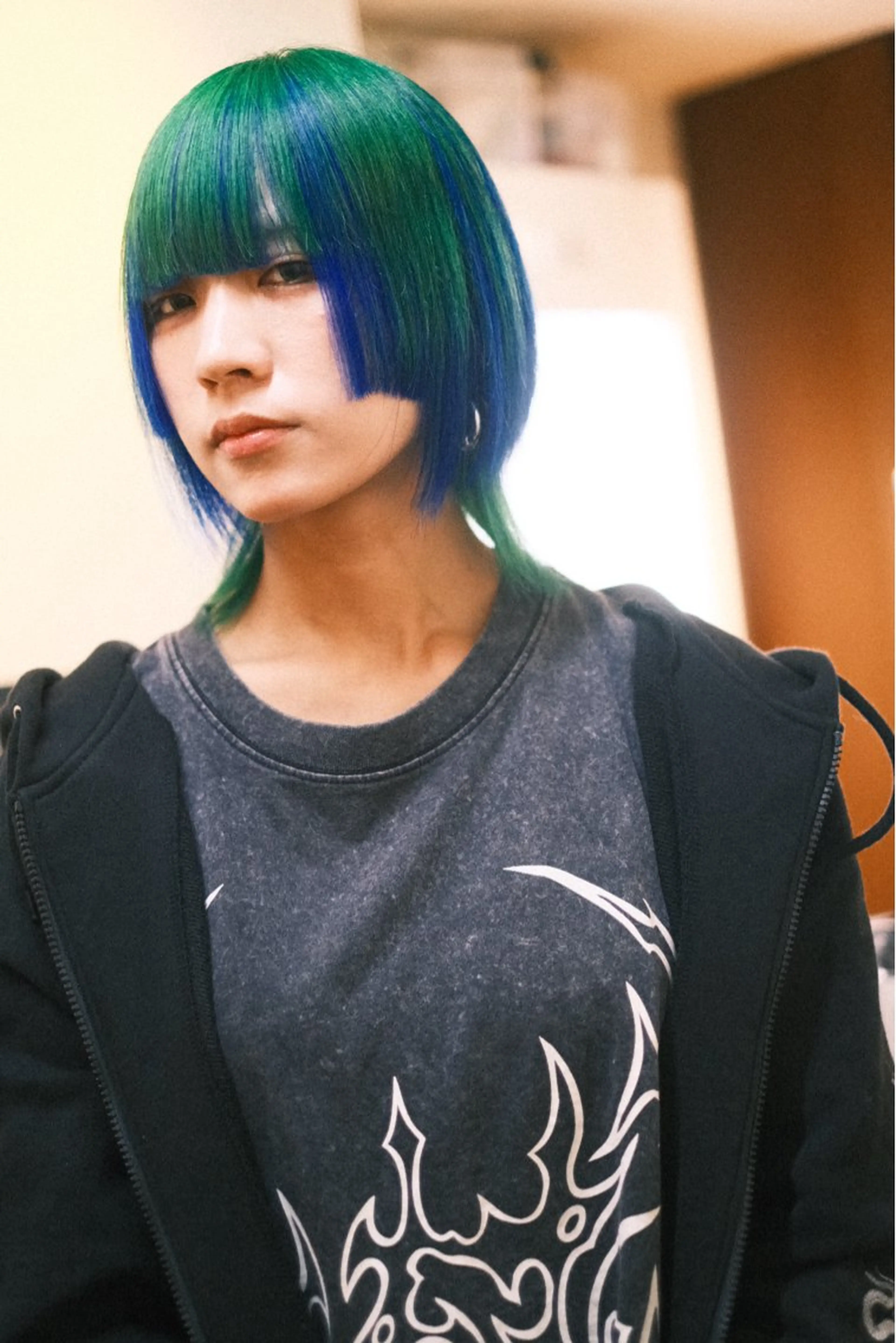 ミディアム カラー ヘアアレンジ ヘアカラー トリートメント T.a.g中崎町所属・個性爆弾💣 ダブルカラー/ゆかのヘアスタイル