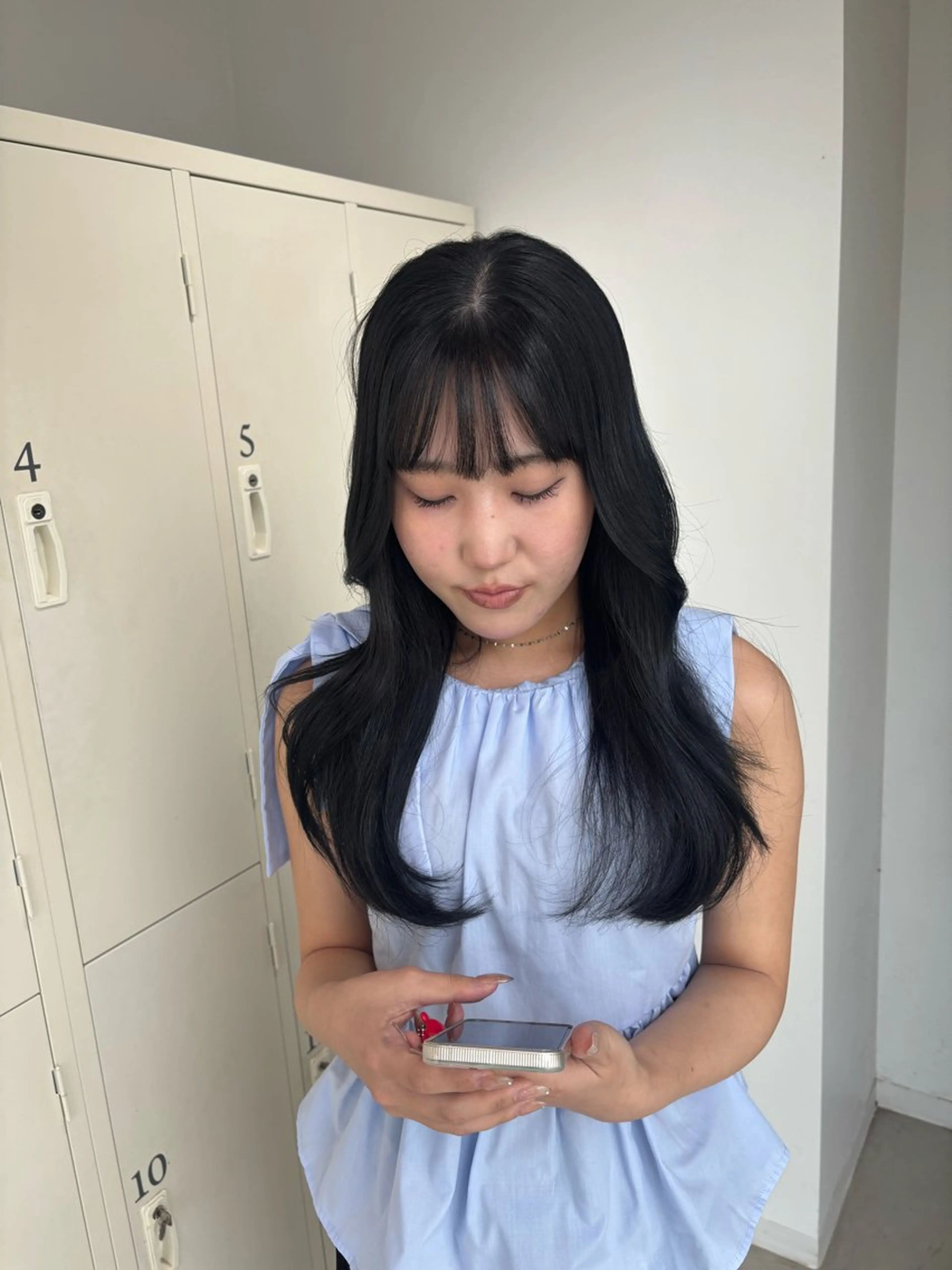 ロング カラー ヘアカラー トリートメント EIGHT ／SHU🩶のヘアスタイル