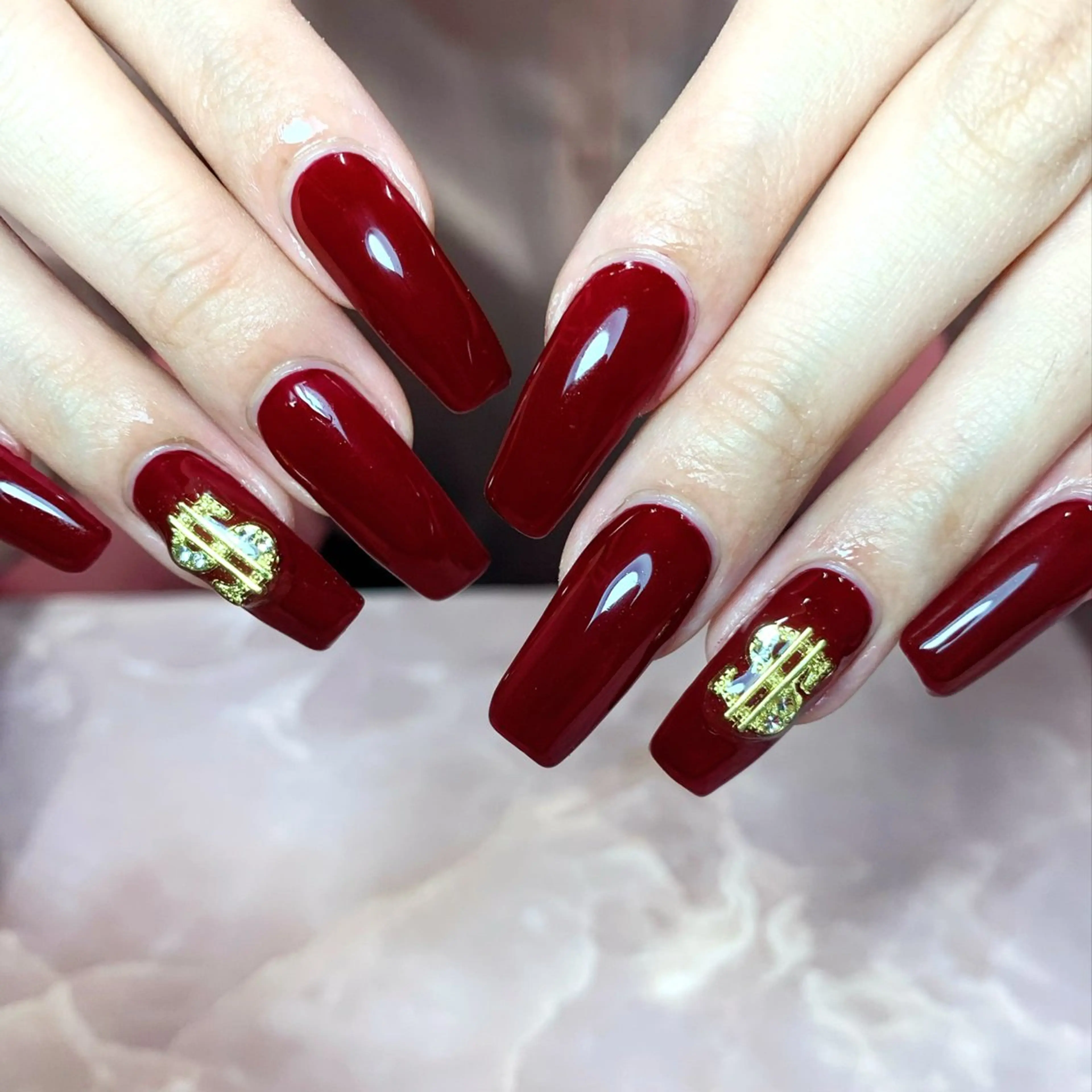 ネイル ワンカラーネイル ハンドネイル Rose Glass 高蔵寺店のネイルデザイン