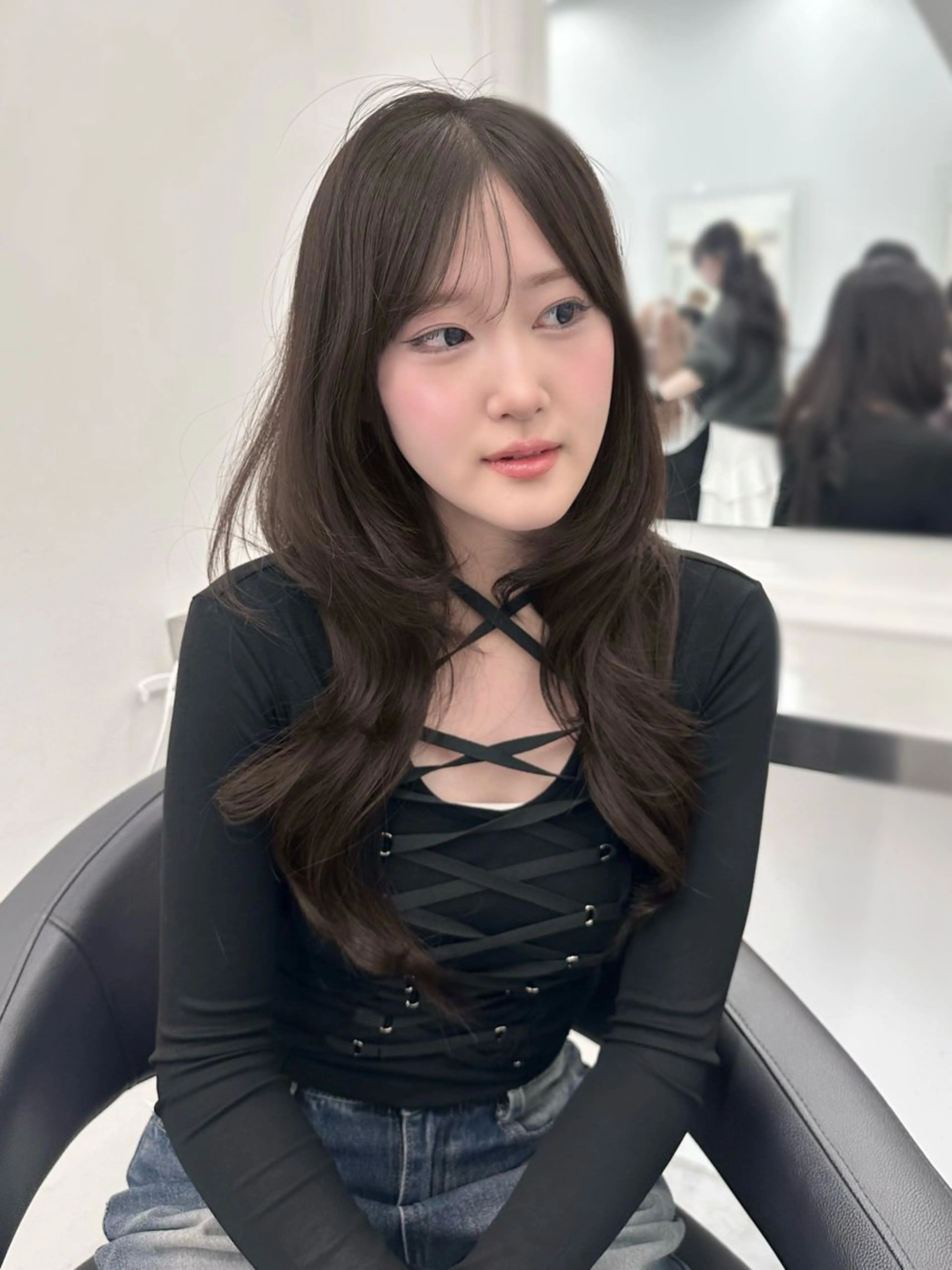 ロング カラー ヘアカラー ヘアセット 上品モテヘア🩶 karen🩶のヘアスタイル