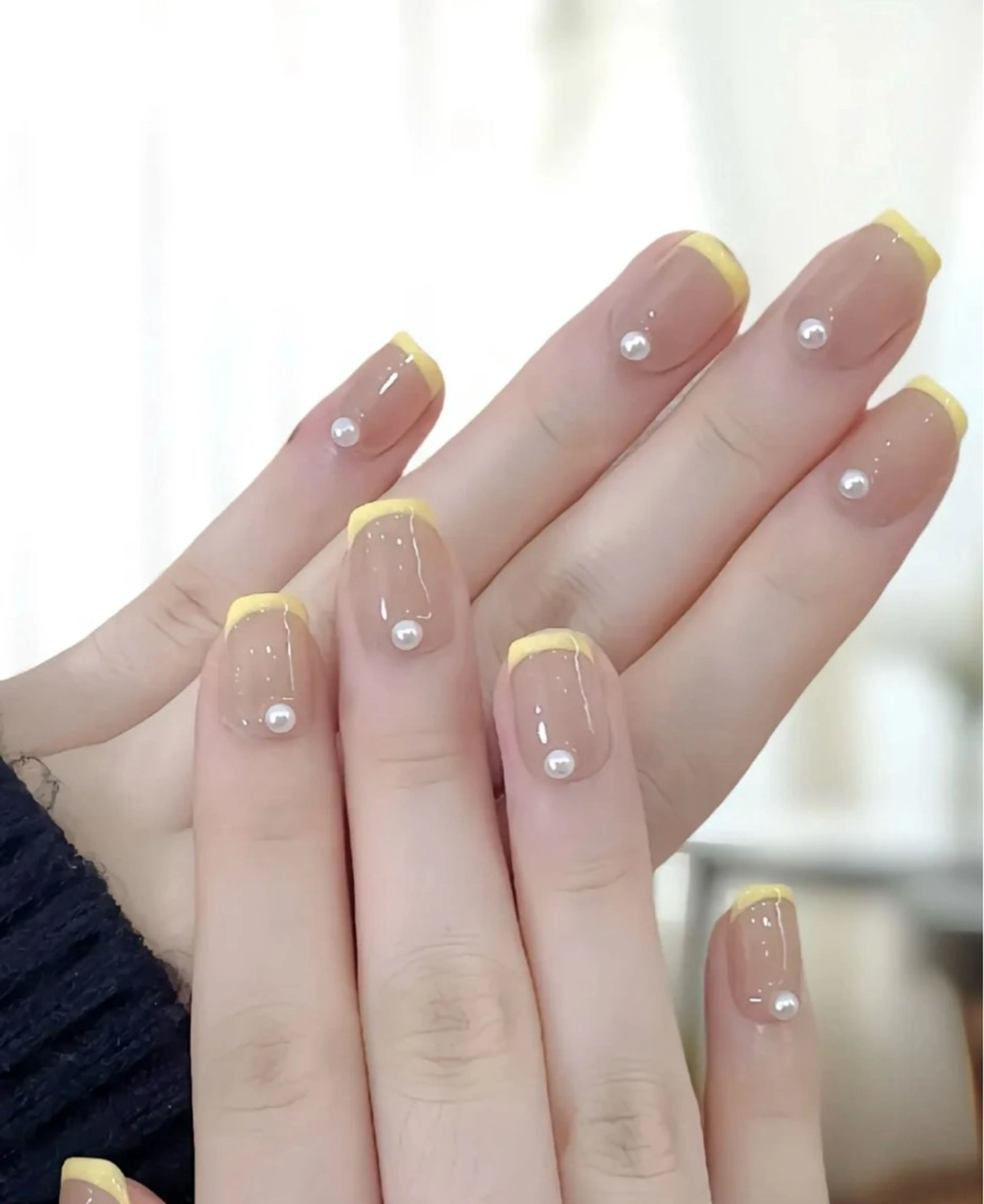 ネイル フレンチネイル 長さだし/持込/ ins風ネイル/Umのネイルデザイン