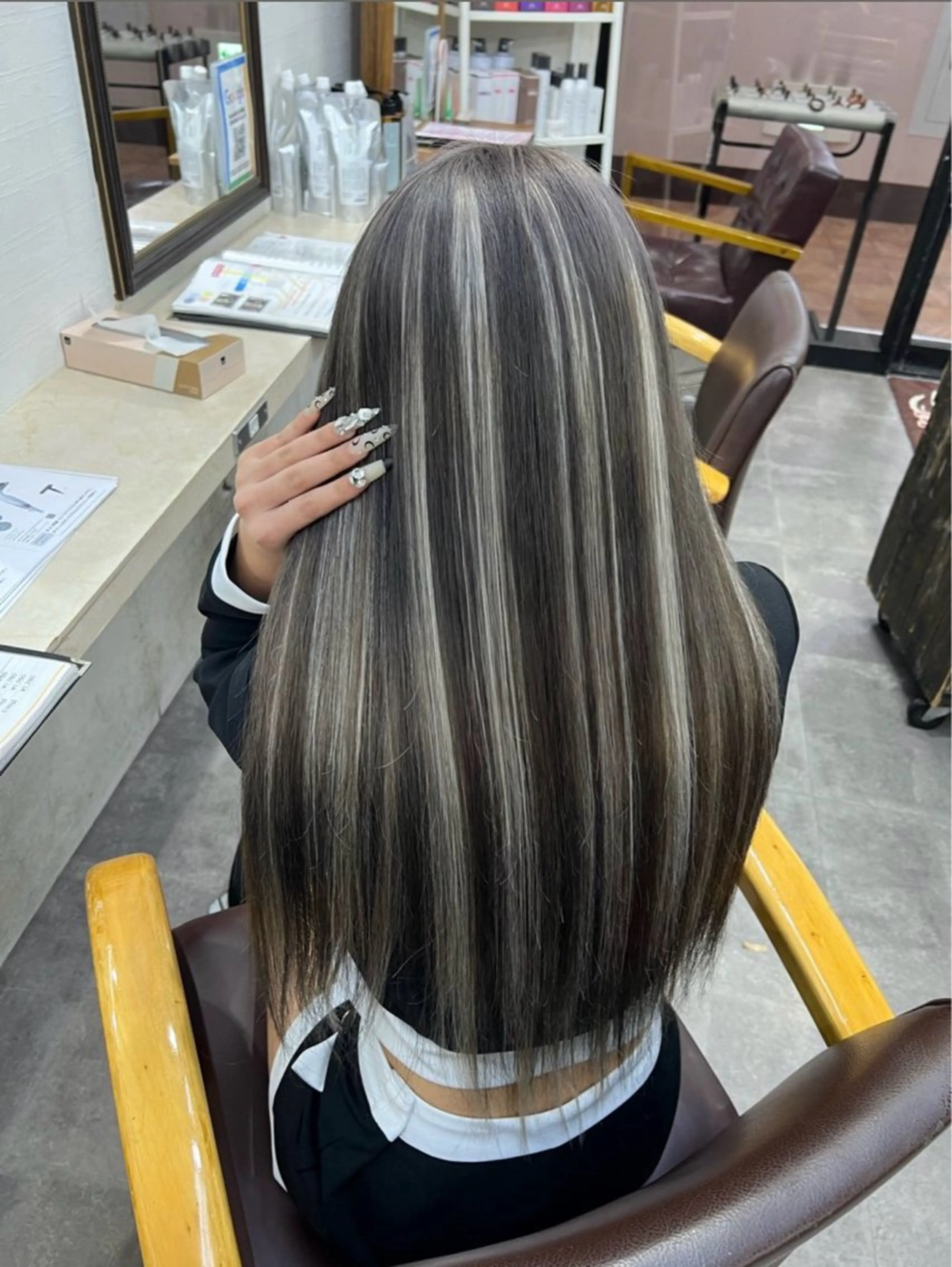 ロング シールエクステ エクステ エクステ U-topia 🌺井出萌菜🌺のヘアスタイル