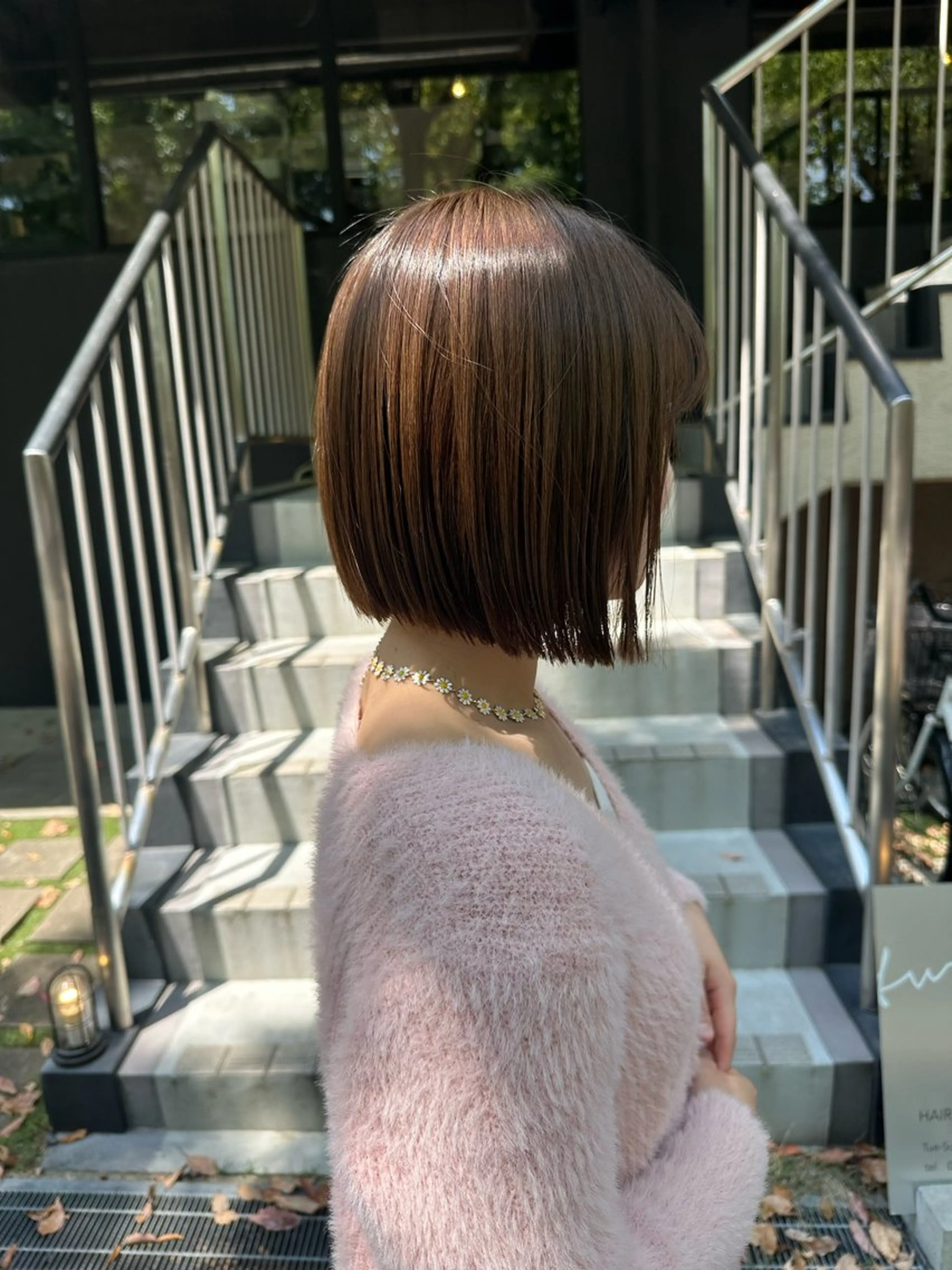 ミディアム 髪質改善 縮毛矯正 小河 穂香のヘアスタイル